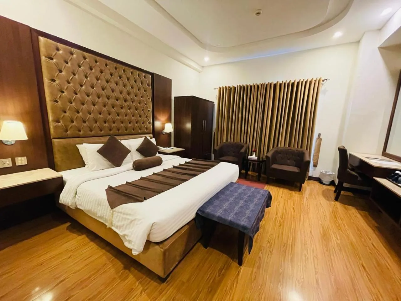 Bed in Legend Hotel Islamabad