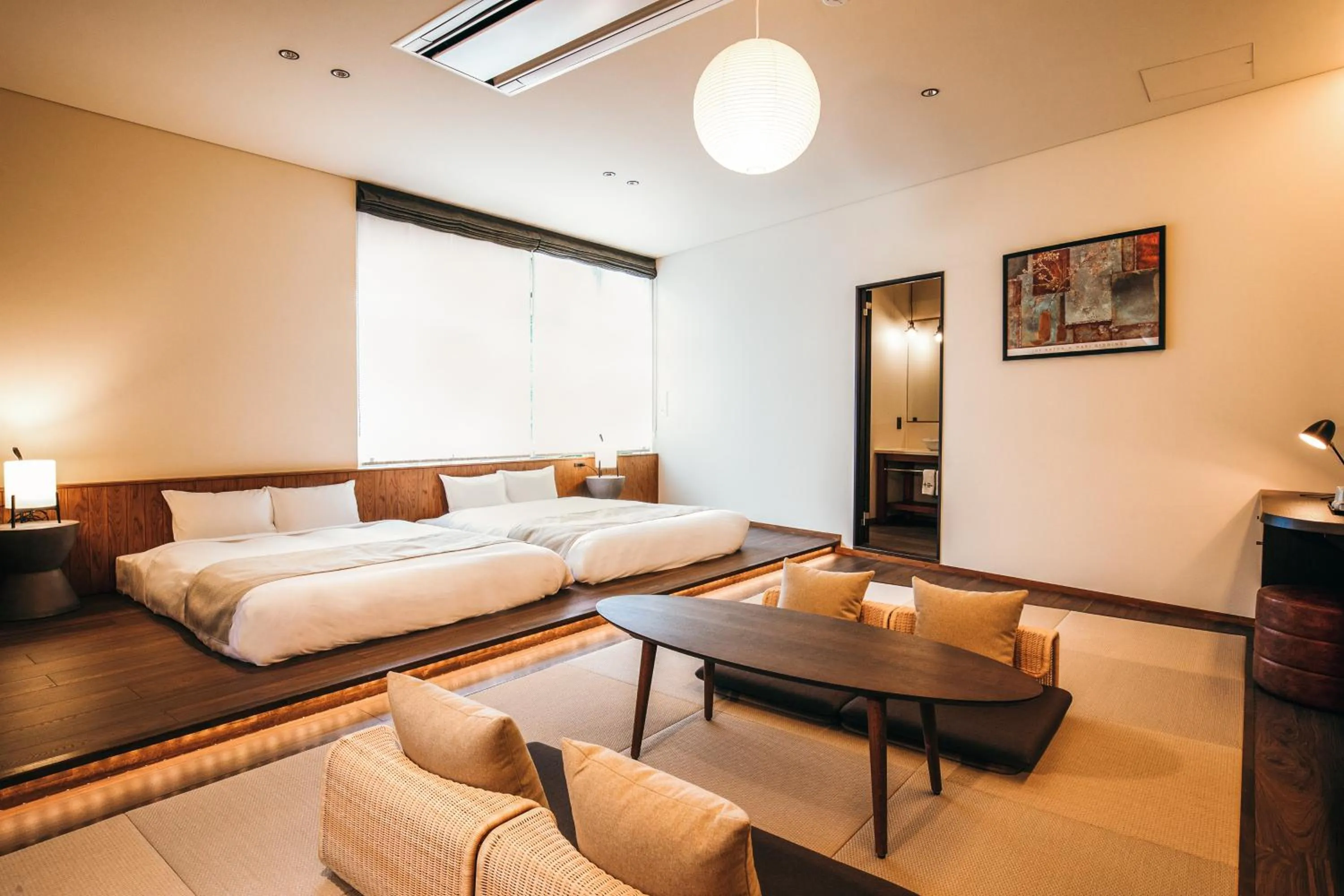 Bed in HOTEL KARUIZAWA CROSS