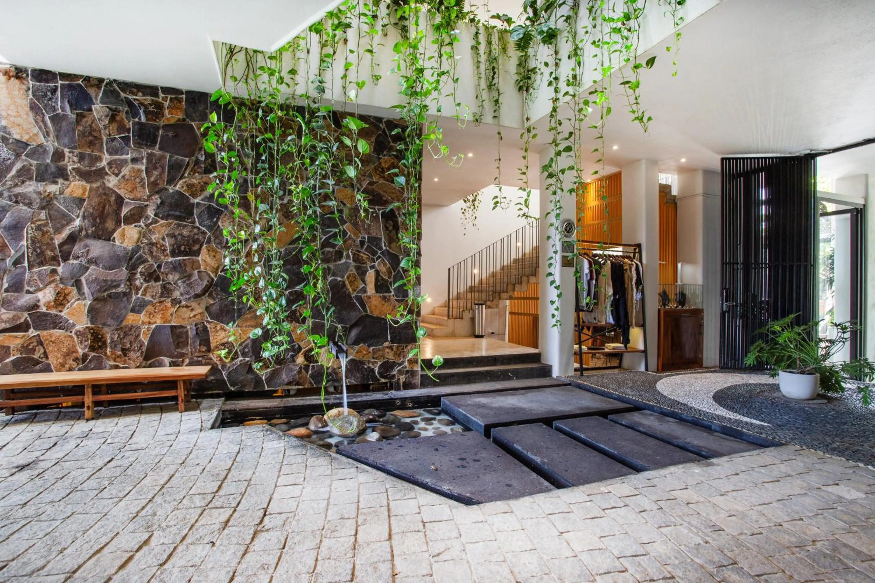 Garden in Agua de Luna Hotel Boutique, San Pancho Nayarit