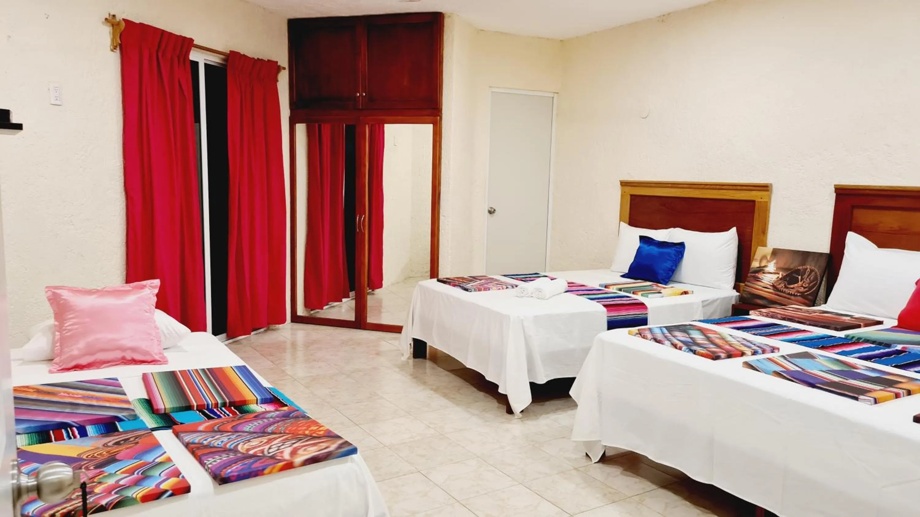 Bed in Hotel Machos Mahahual