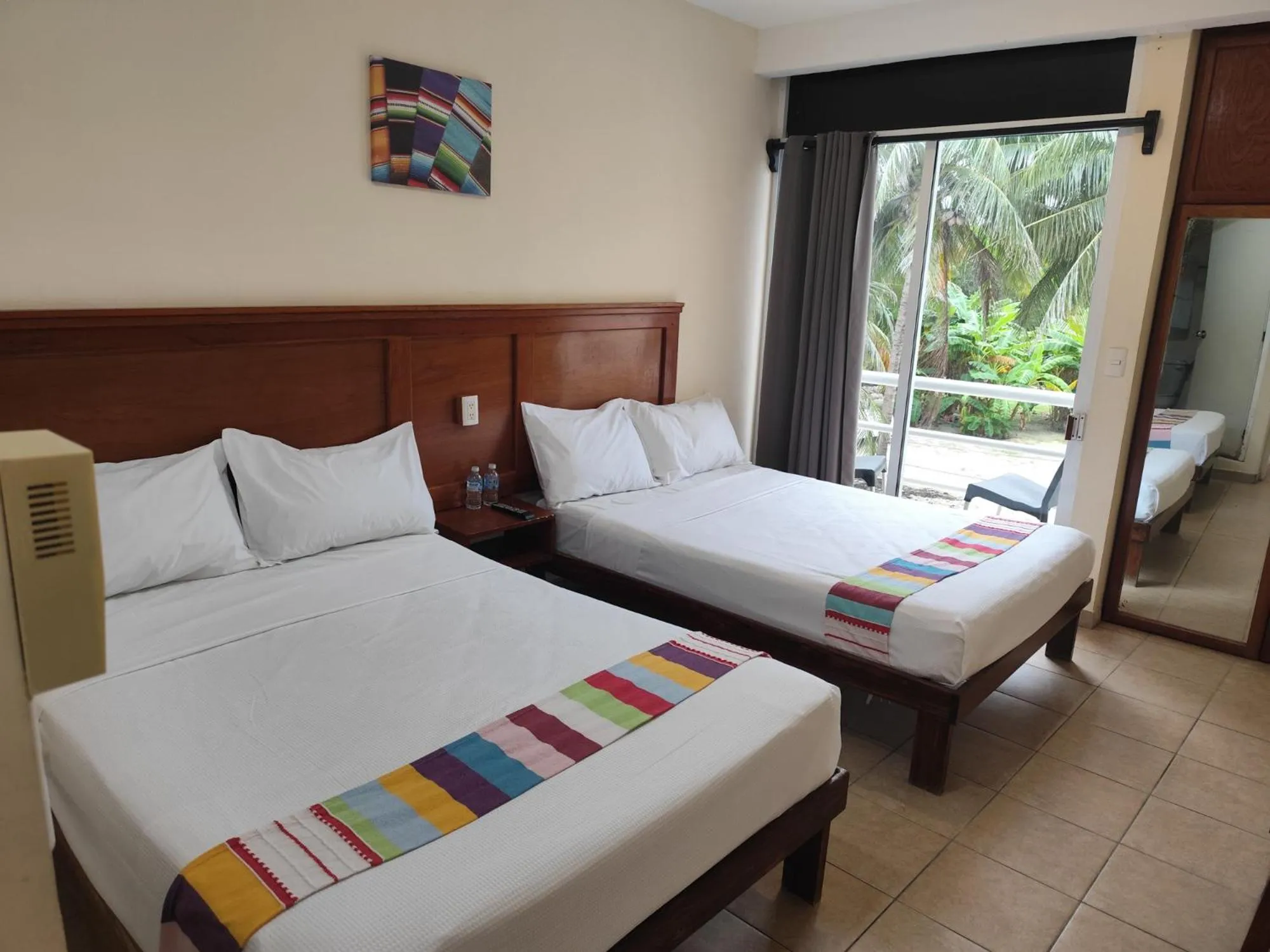 Bed in Hotel Machos Mahahual