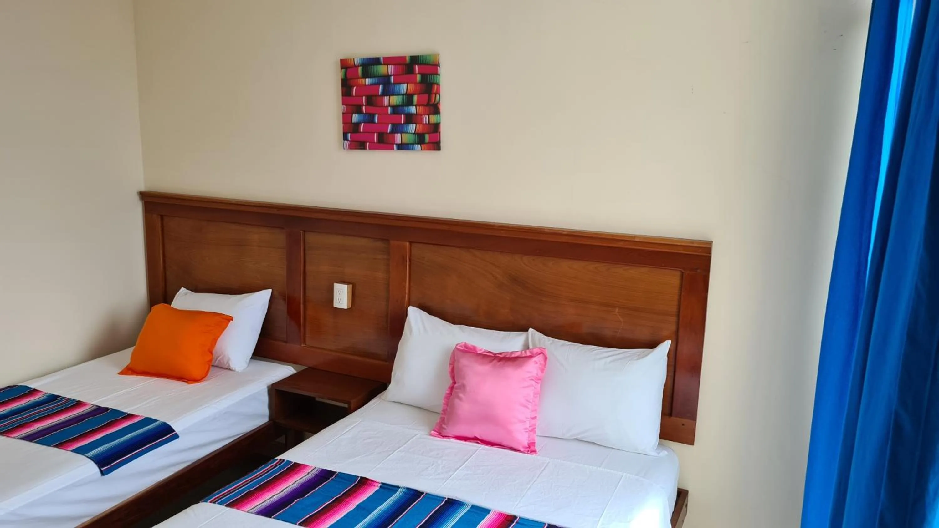 Bed in Hotel Machos Mahahual