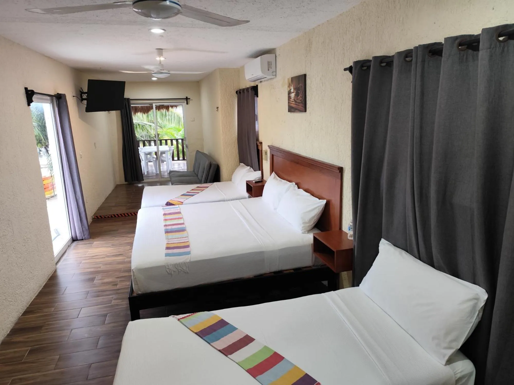 Bed in Hotel Machos Mahahual