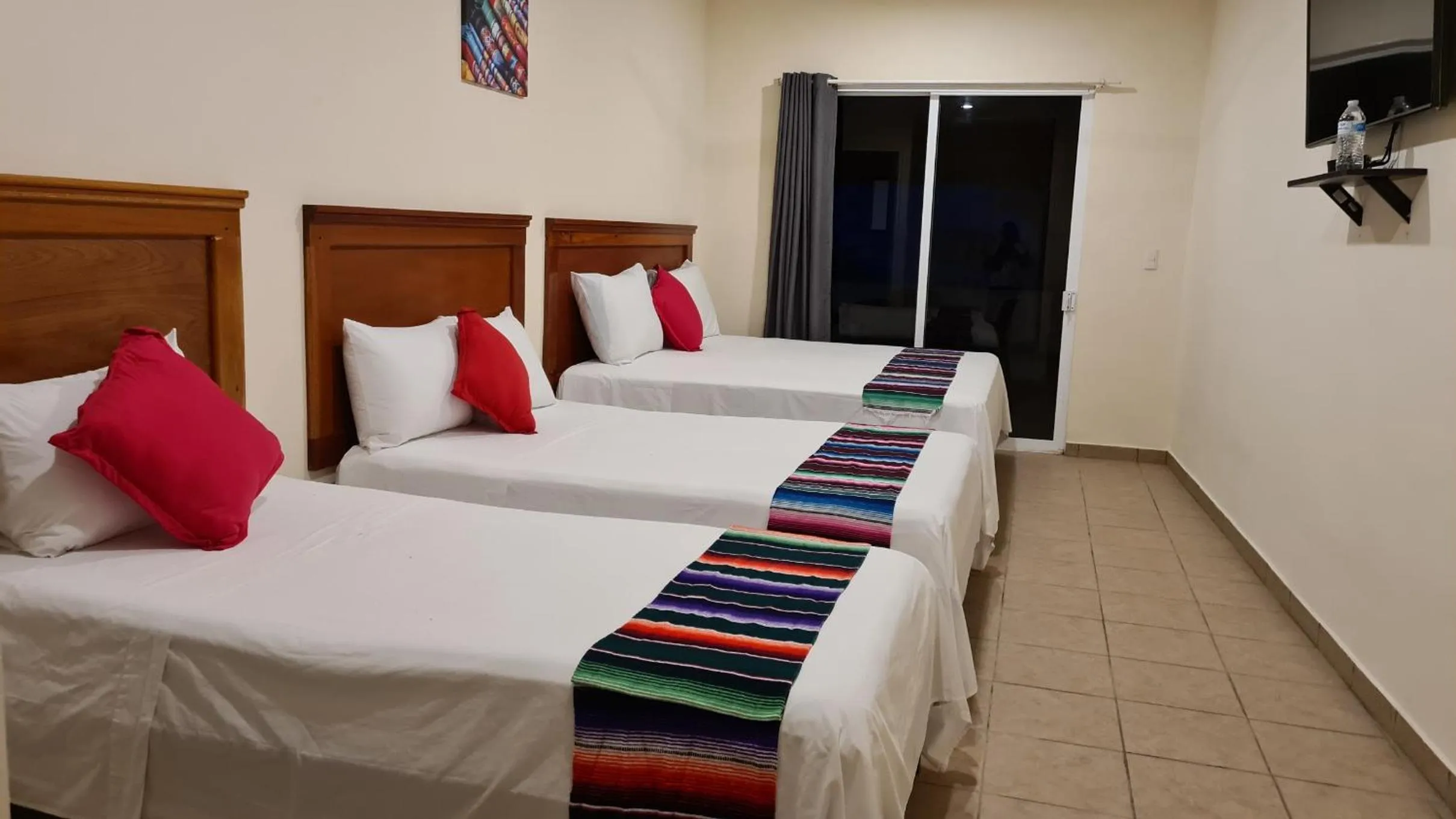 Bedroom, Bed in Hotel Machos Mahahual