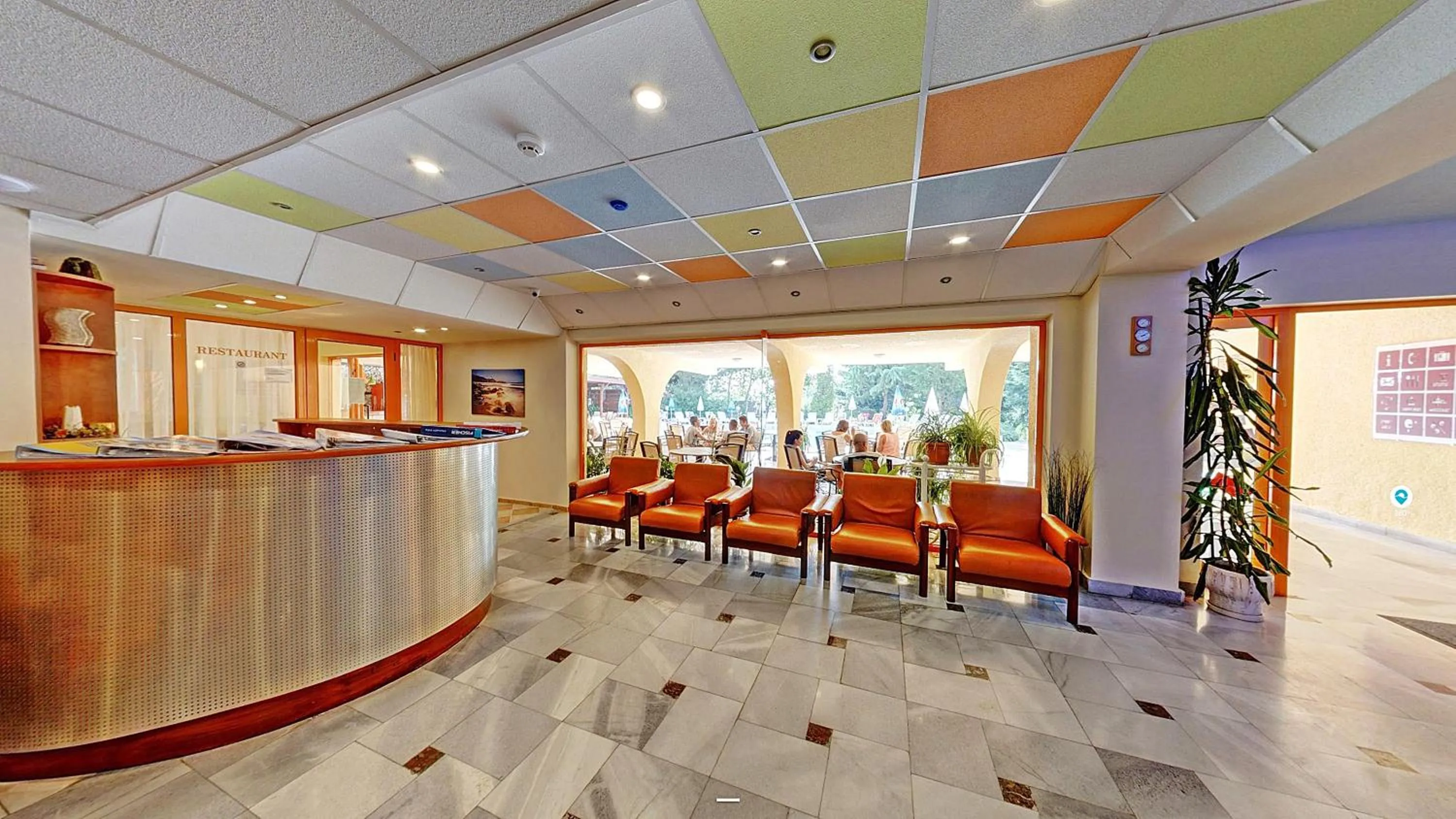 Seating area in Hotel Exotica