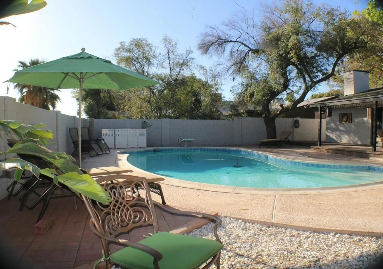 Swimming pool in Tempe Escape with Heated Pool, Billiards & Firepit Fun