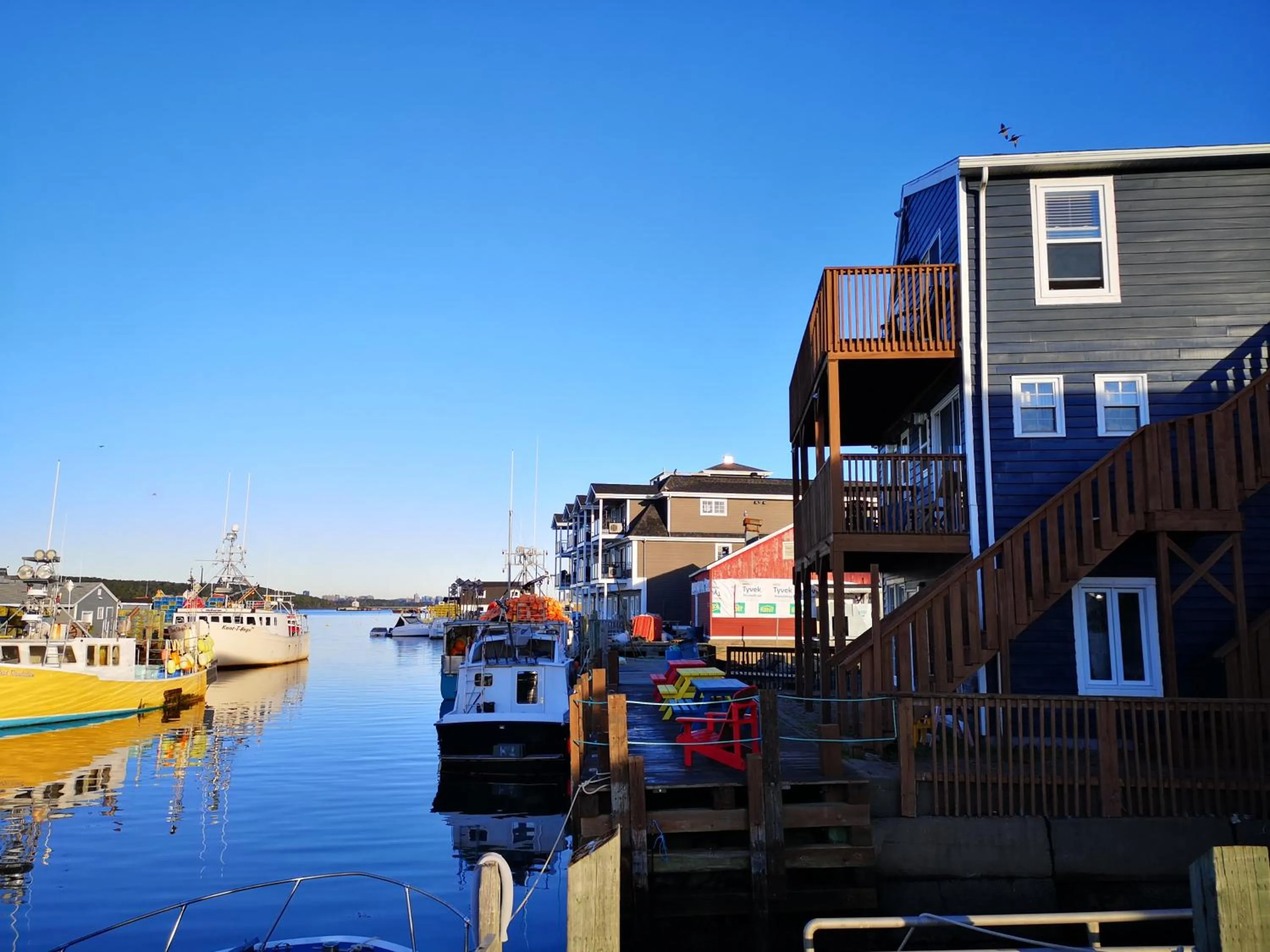 Off site in The Inn at Fisherman's cove