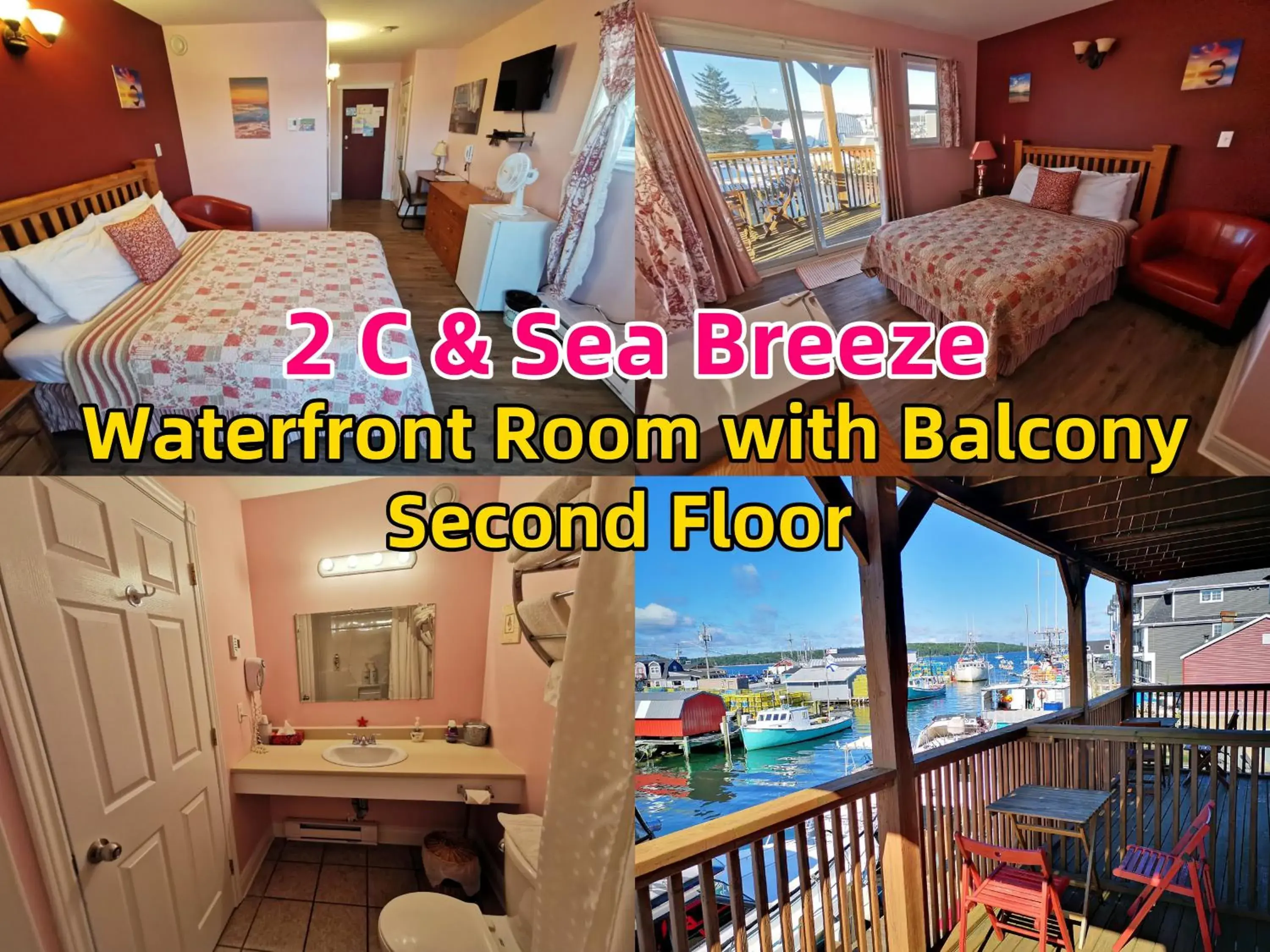 Double Room with Balcony and Sea View in The Inn at Fisherman's cove Double Room with Balcony and Sea View in The Inn at Fisherman's cove
