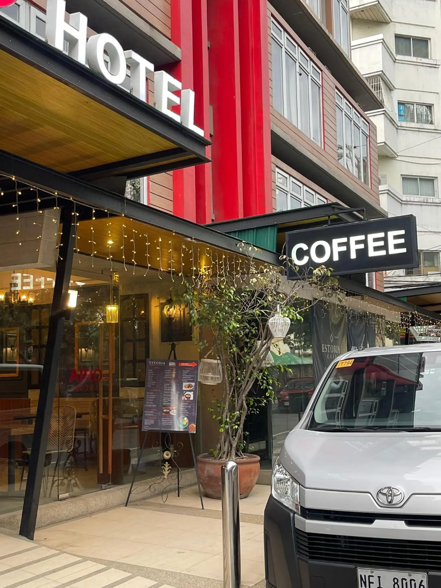 Parking in Airo Hotel Manila