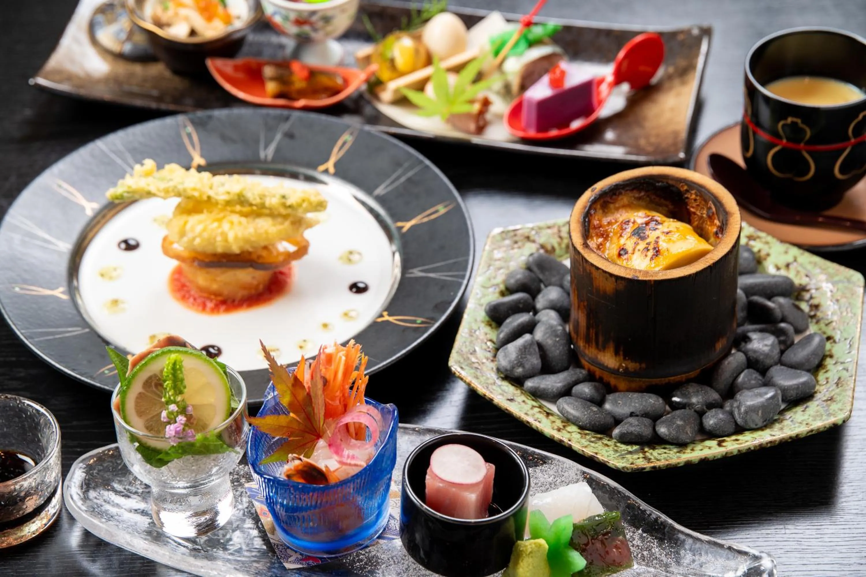 Dinner in Tsukasa Ryokan