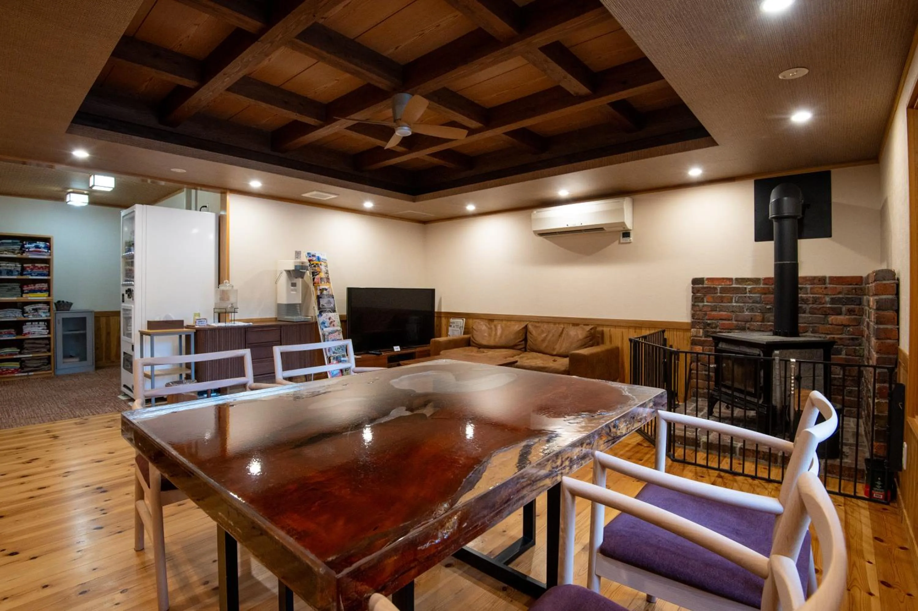 Seating area in Tsukasa Ryokan