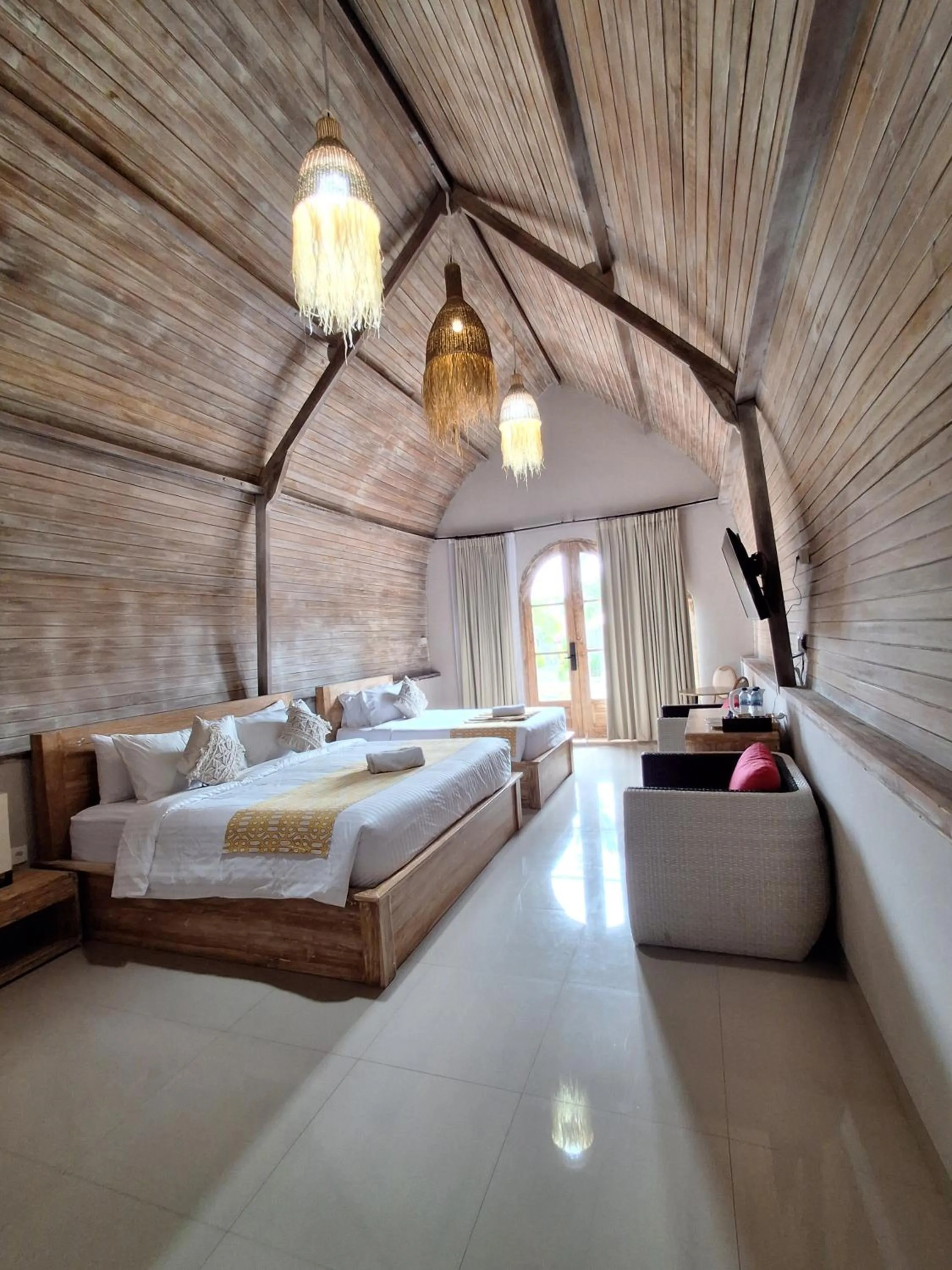 Bed in Daghan Cottage Nusa Penida