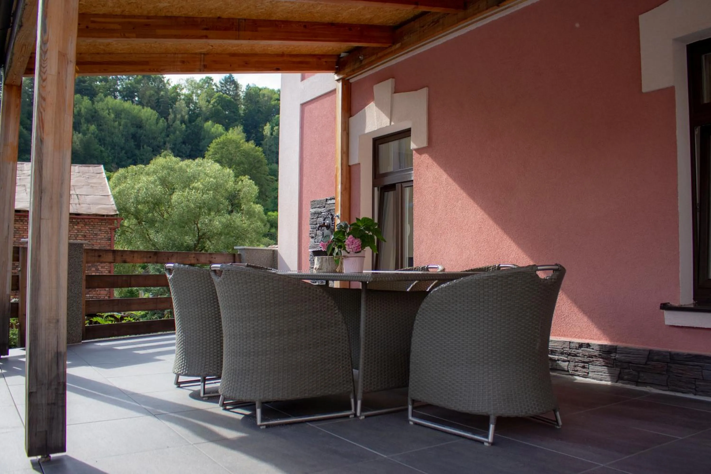 Balcony/Terrace in Apartmány v podhradí