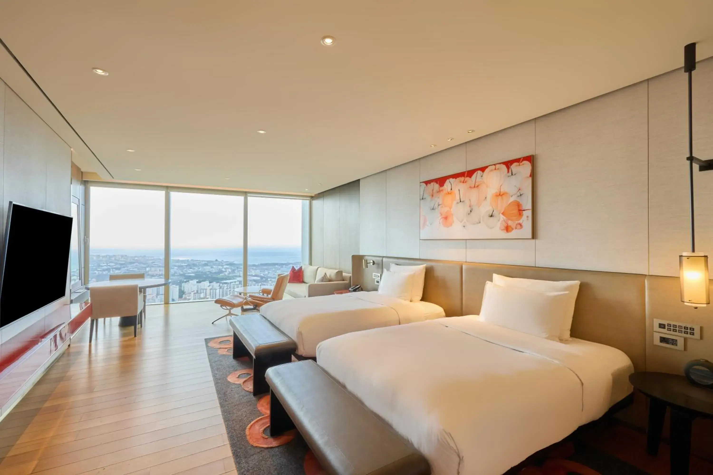 Twin Room with Sea View in Grand Hyatt Jeju Twin Room with Sea View in Grand Hyatt Jeju