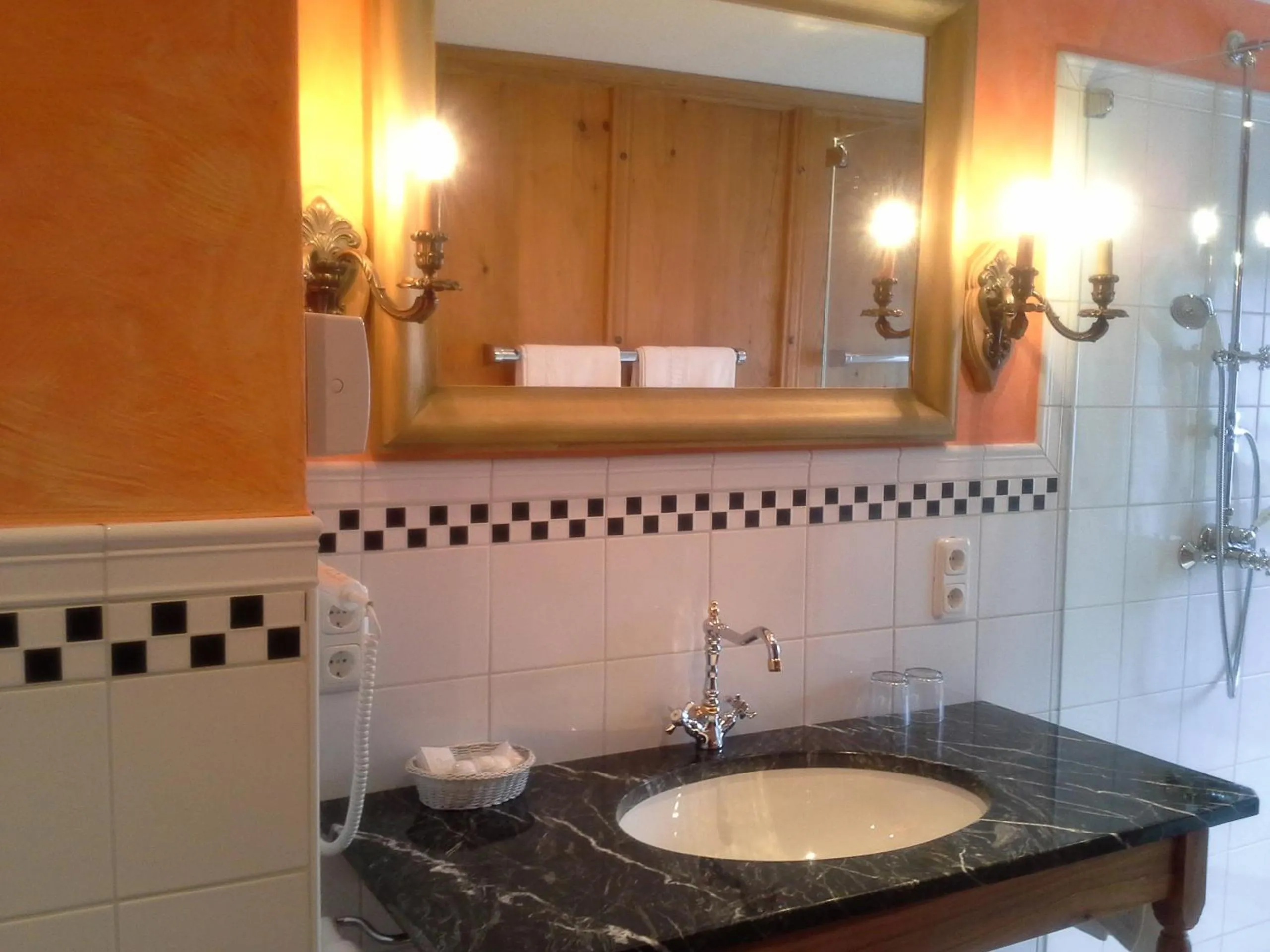 Bathroom in Romantikhotel Almtalhof