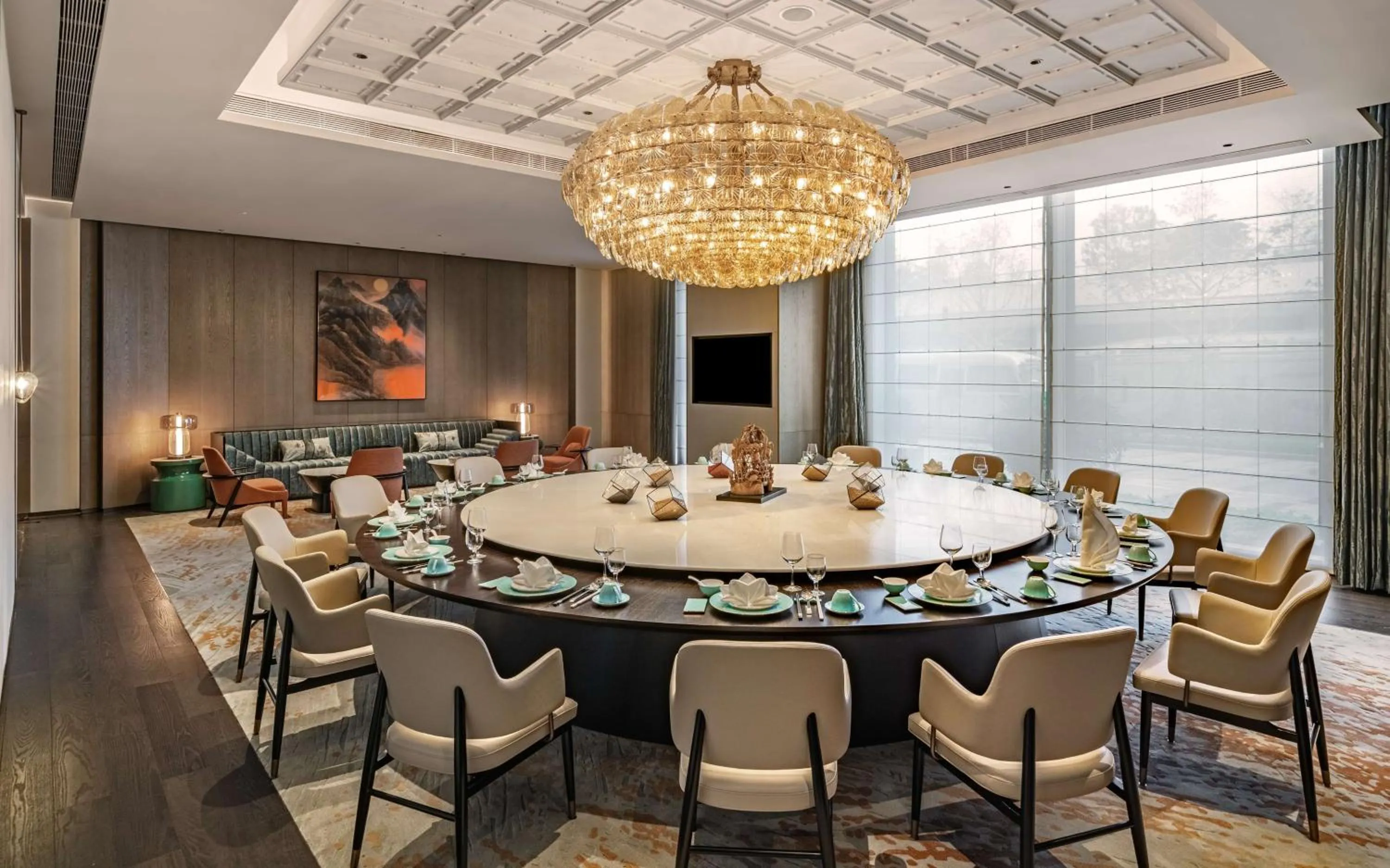 Dining area in Hilton Shenzhen World Exhibition & Convention Centre