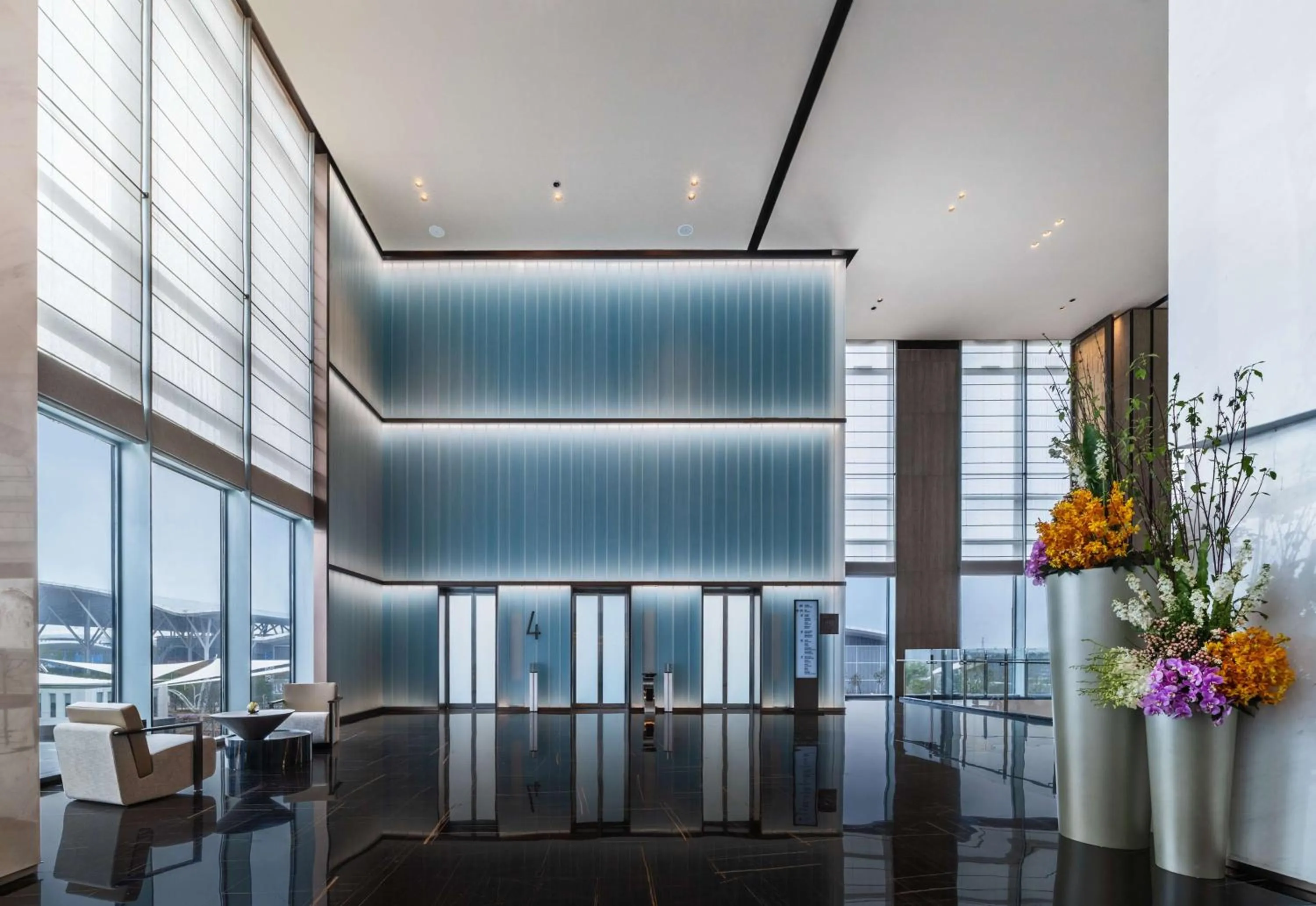 Lobby or reception in Hilton Shenzhen World Exhibition & Convention Centre