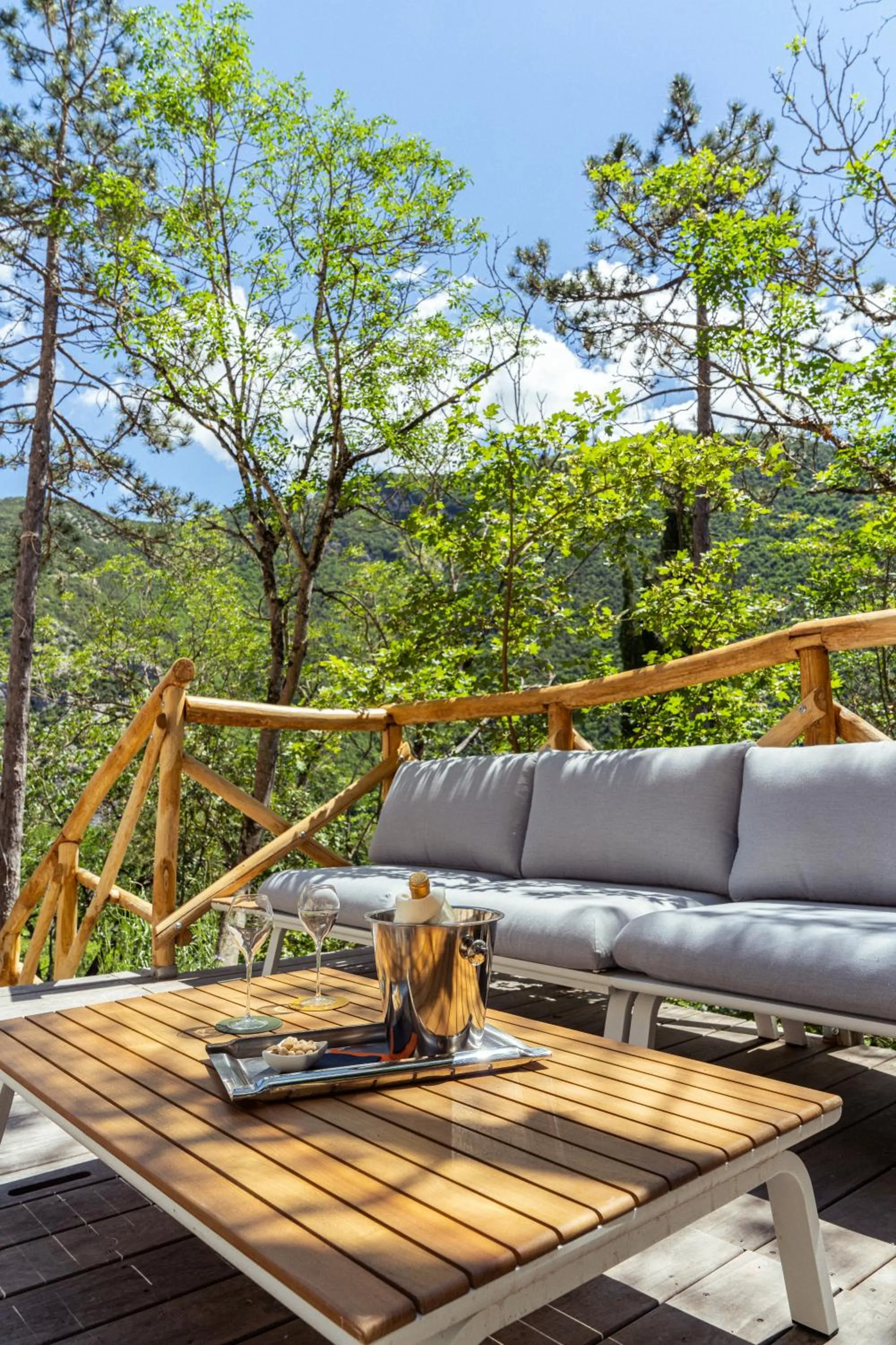 Balcony/Terrace in La Forestale Luxury Ecolodge - La Suite Royale