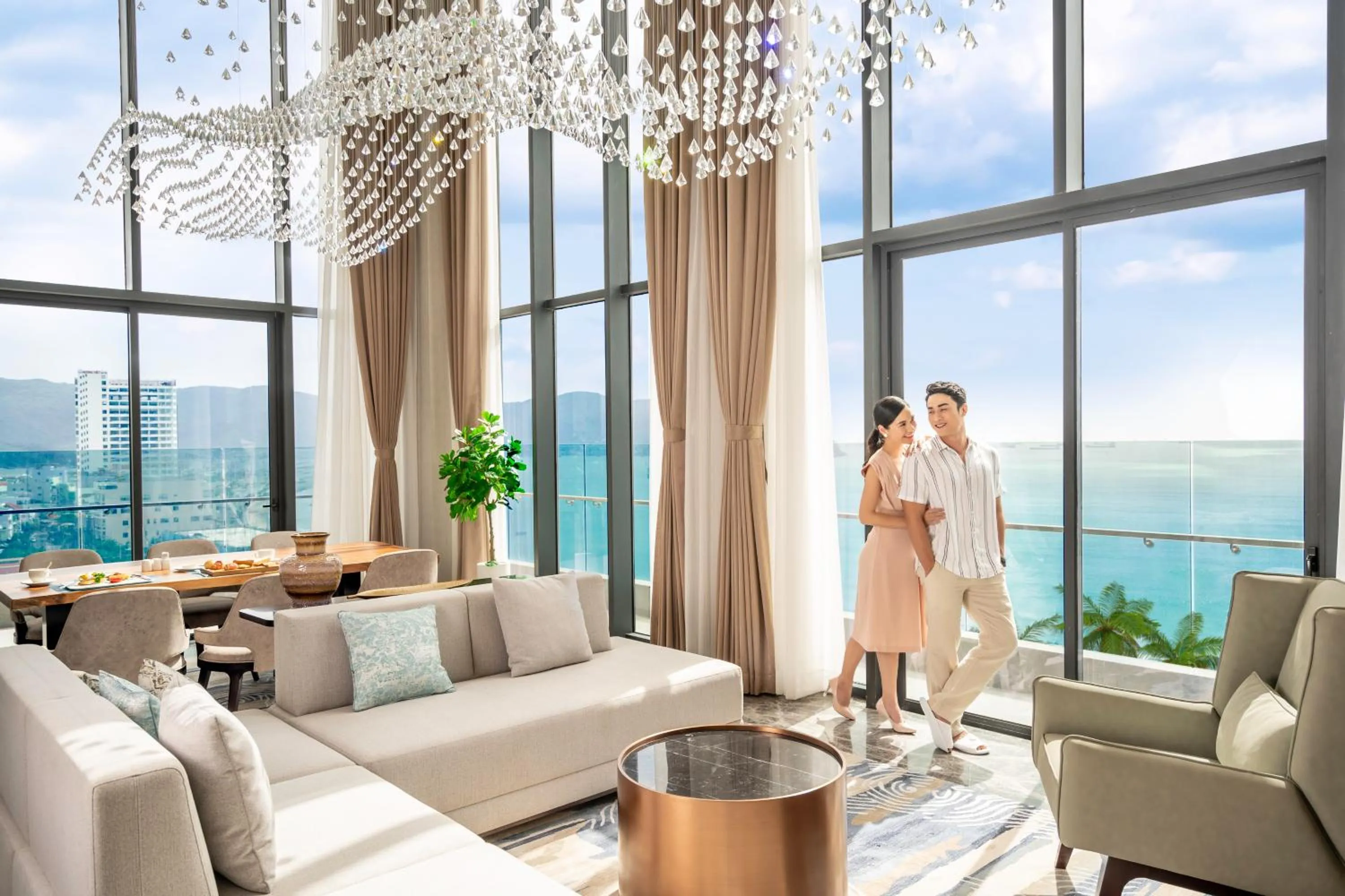 Living room in Fleur de Lys Hotel Quy Nhon