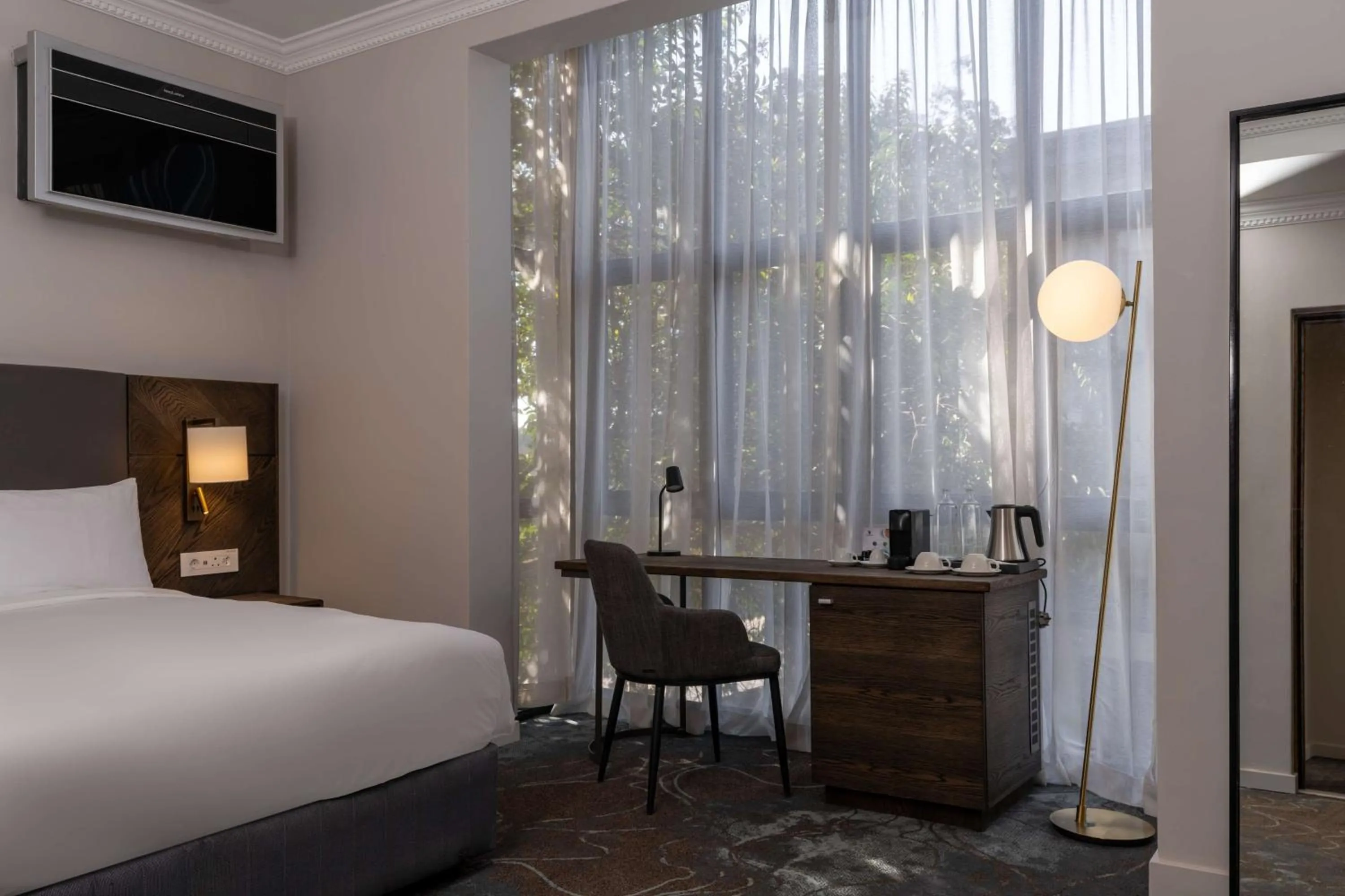 View (from property/room), Bed in Radisson Hotel and Convention Centre OR Tambo Airport