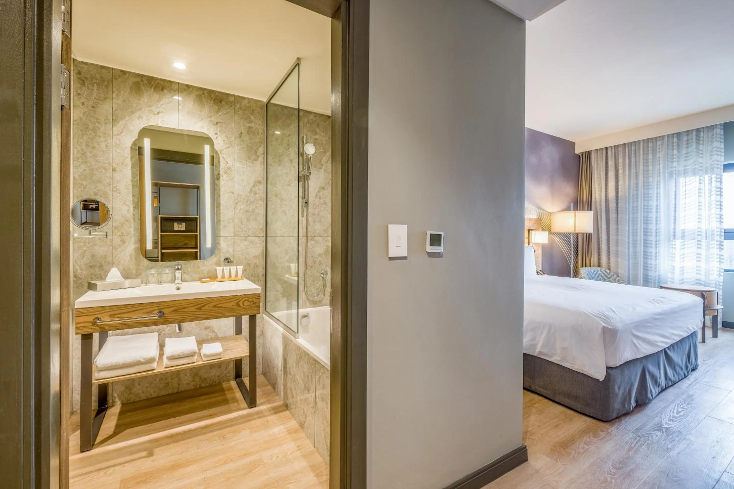 Bed in Radisson Hotel and Convention Centre OR Tambo Airport