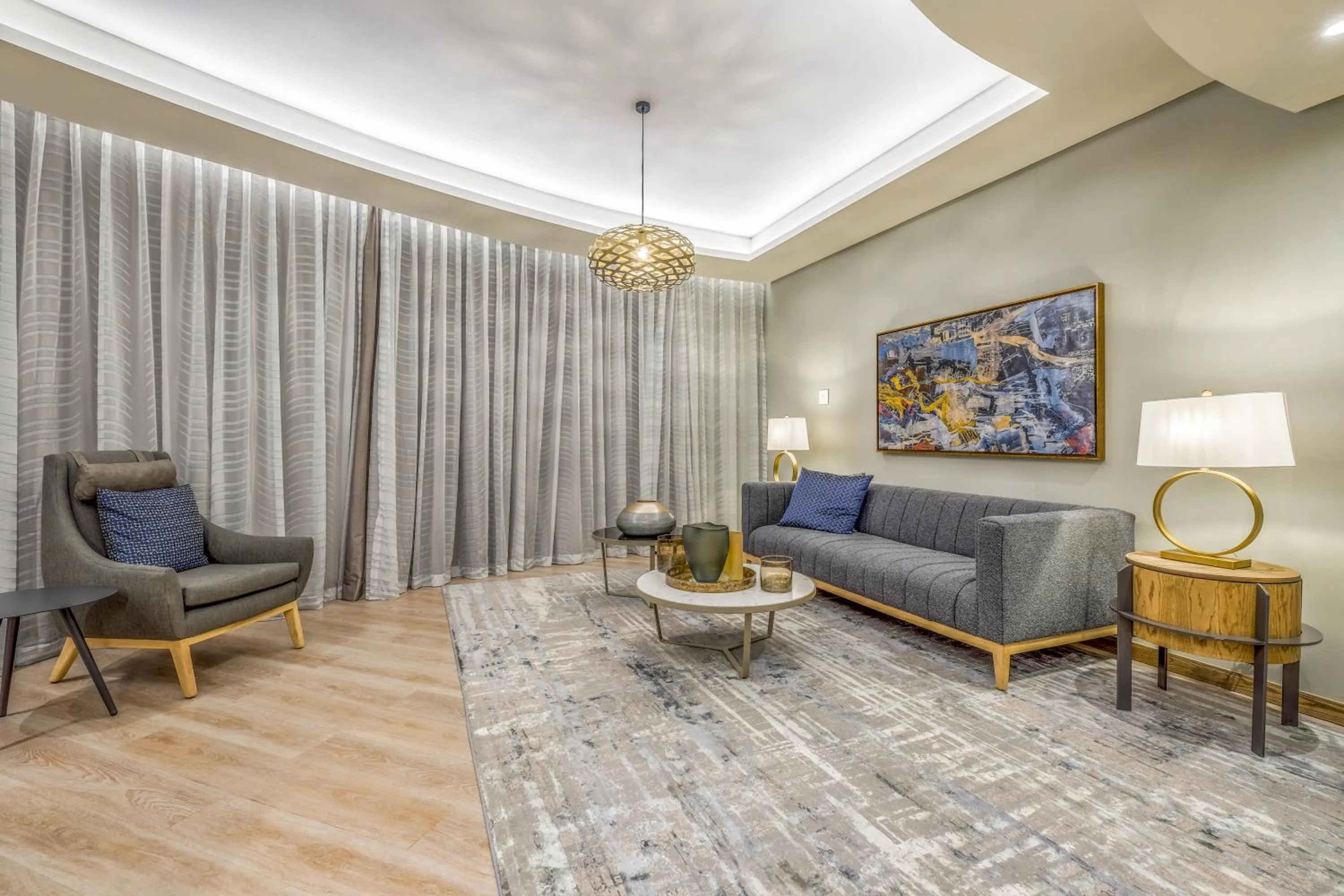 Seating area in Radisson Hotel and Convention Centre OR Tambo Airport