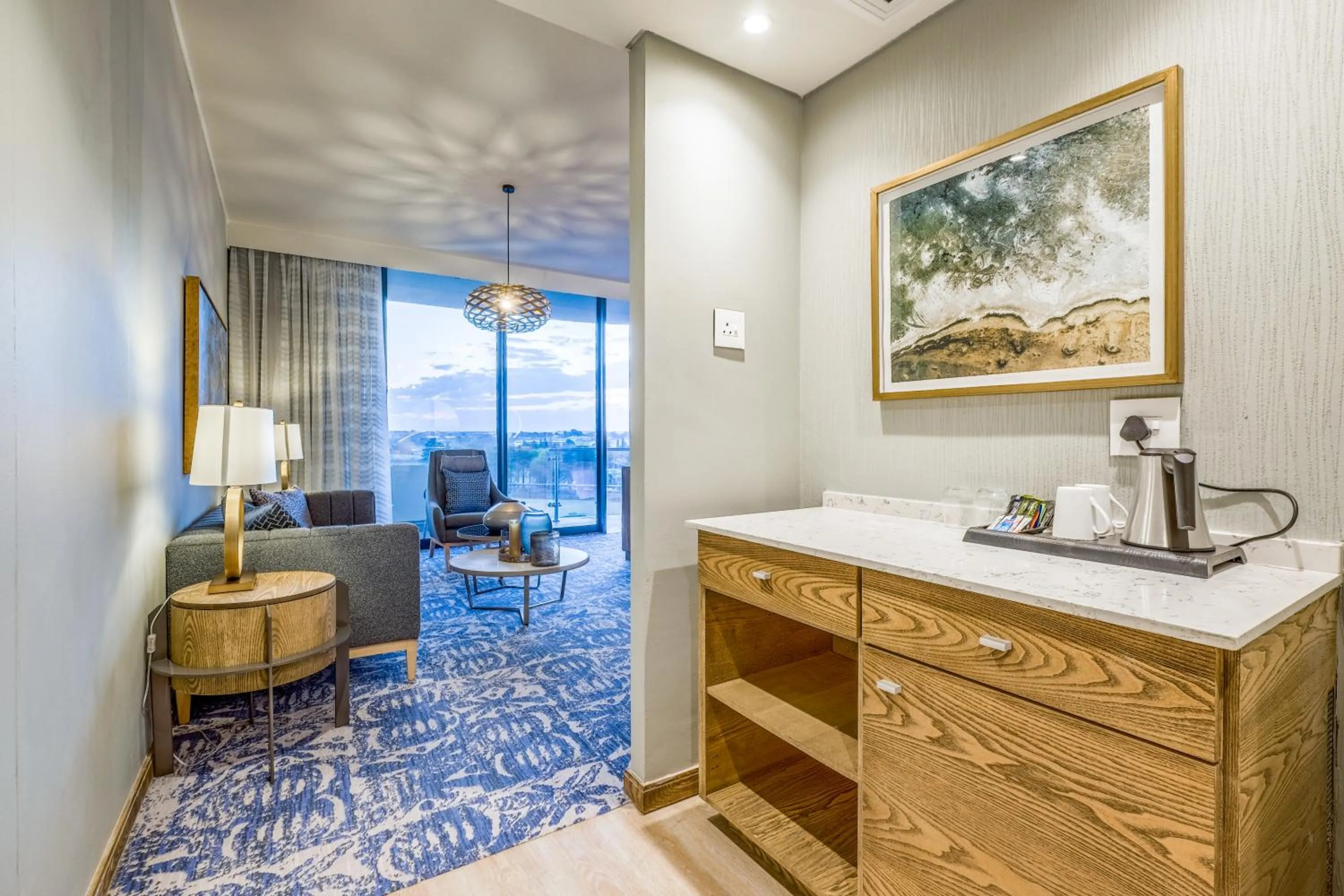 Coffee/tea facilities in Radisson Hotel and Convention Centre OR Tambo Airport