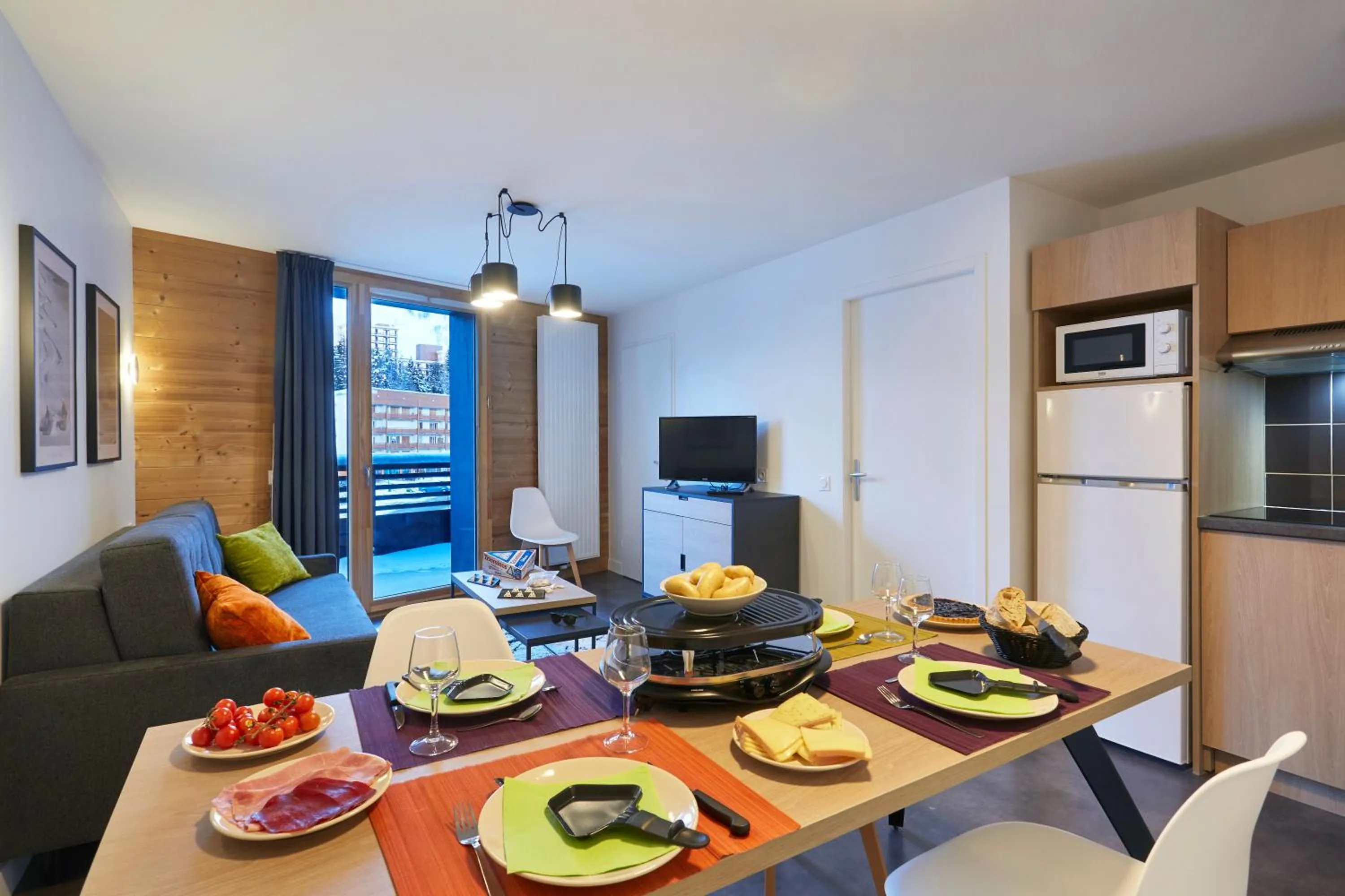 Living room in Résidence Néméa Le Hameau - Les Deux Alpes