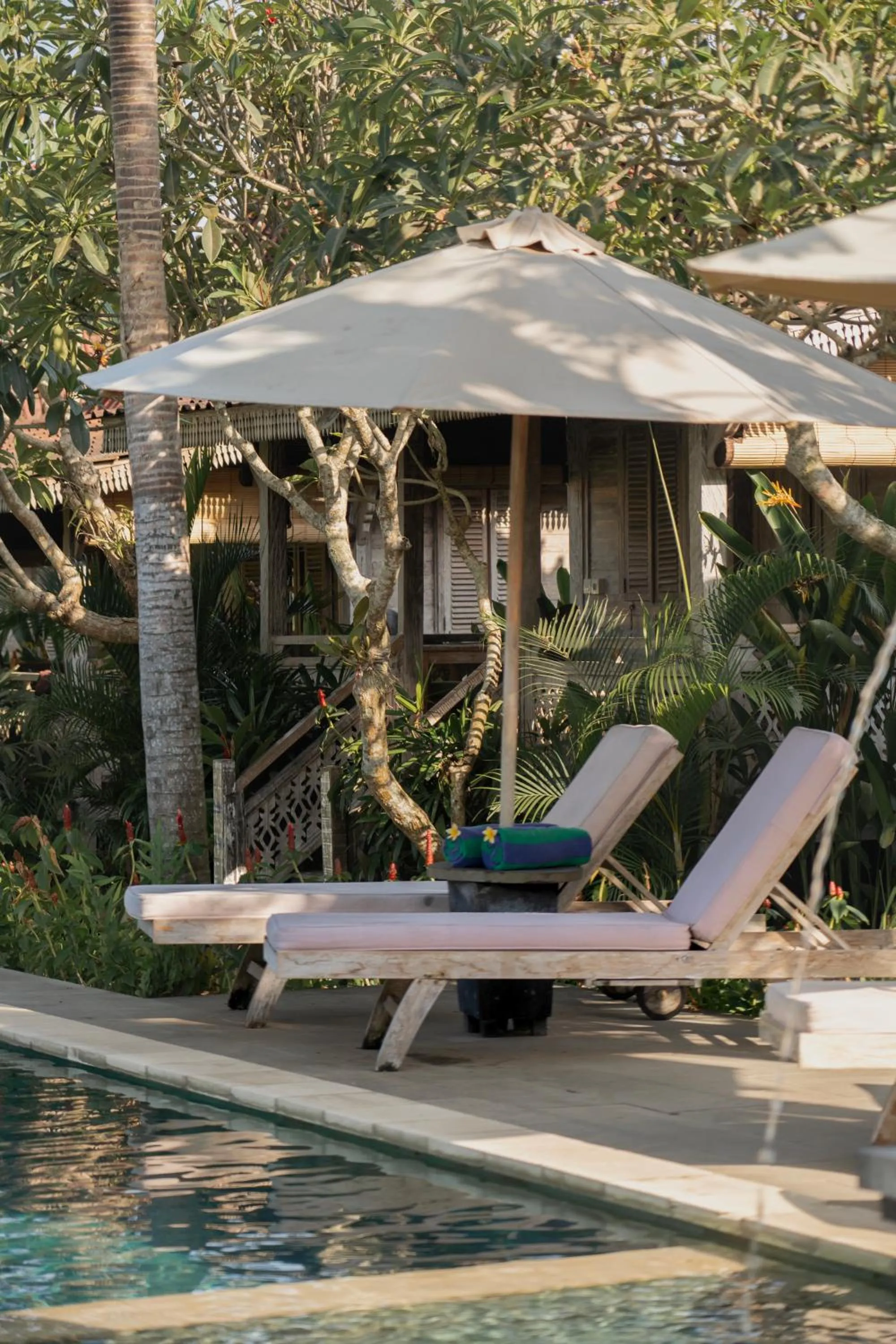 sunbed in Aswanaya Villas Ubud