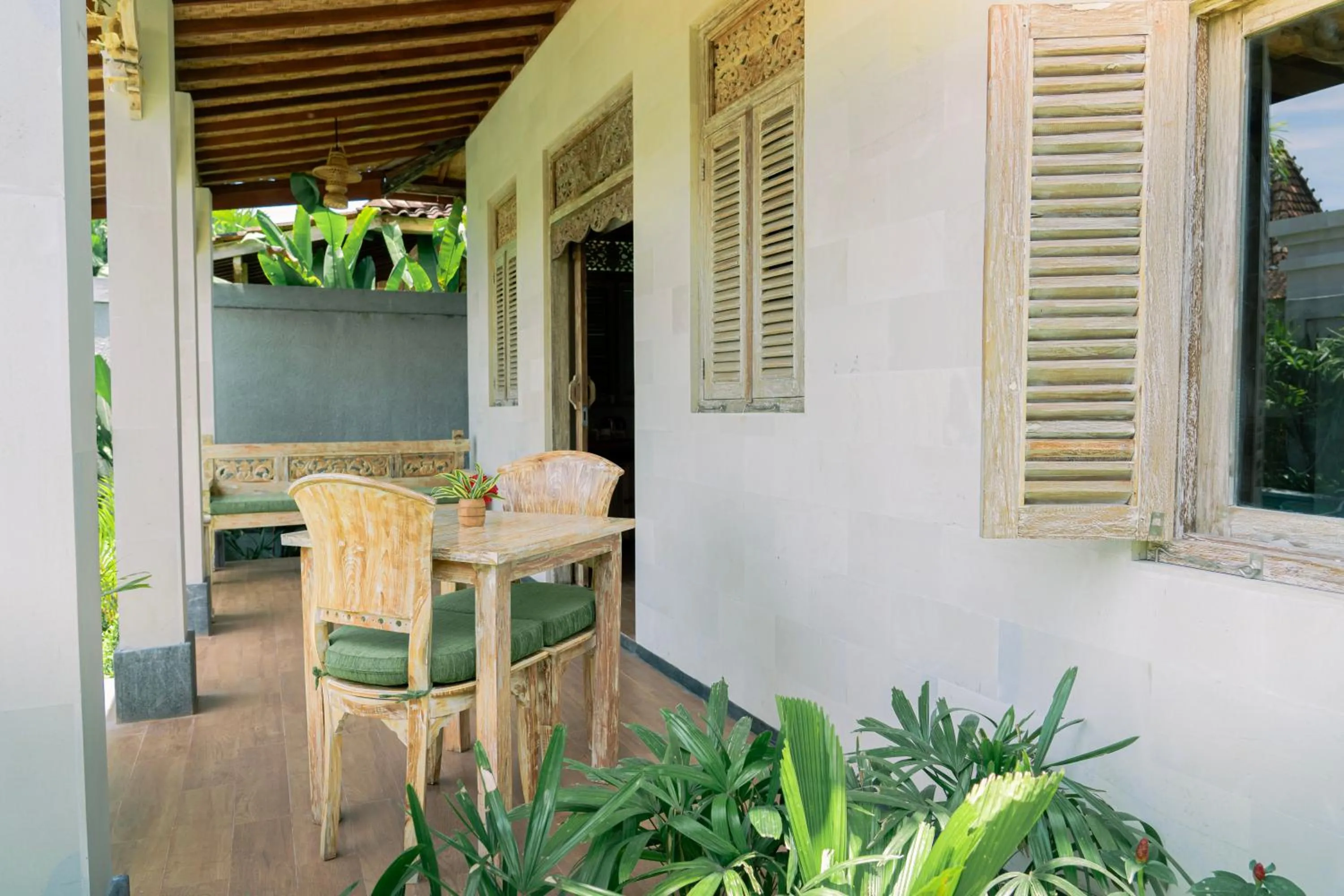 Seating area in Aswanaya Villas Ubud