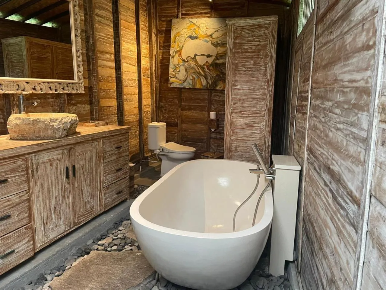 Bath in Aswanaya Villas Ubud