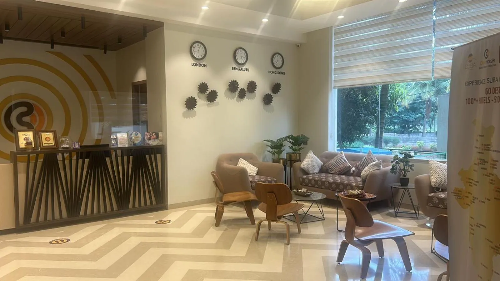 Lobby or reception in Click Hotel Bangalore - International Airport