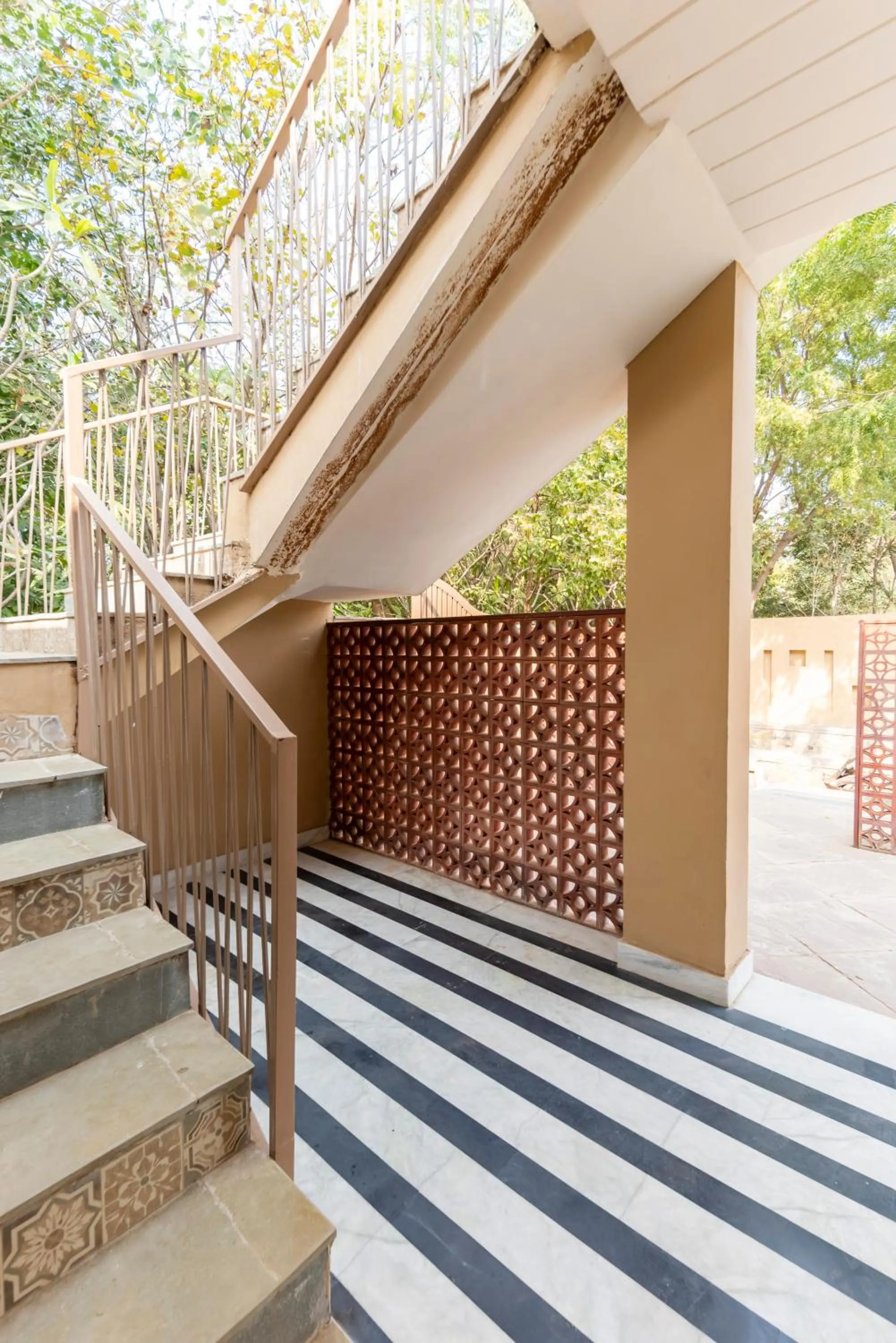Balcony/Terrace in Vanaashrya Resort and Spa Sariska