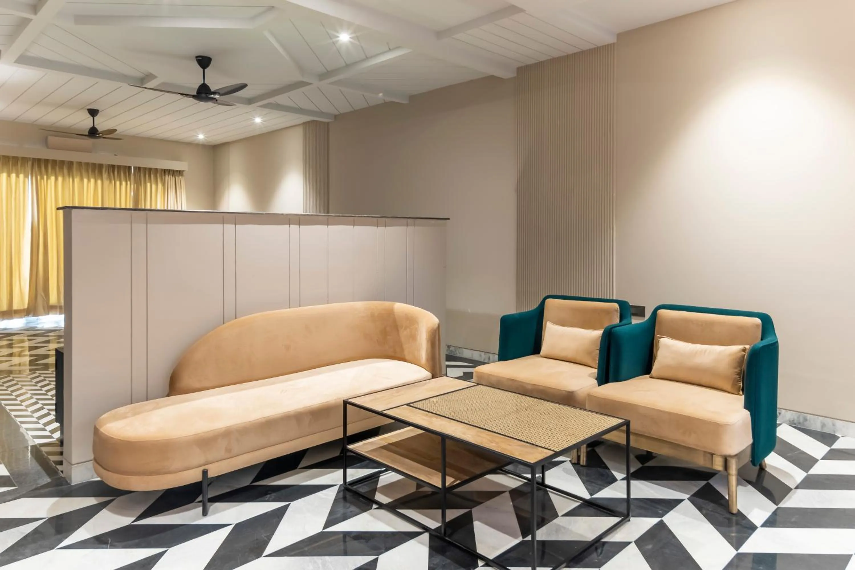 Seating area in Vanaashrya Resort and Spa Sariska