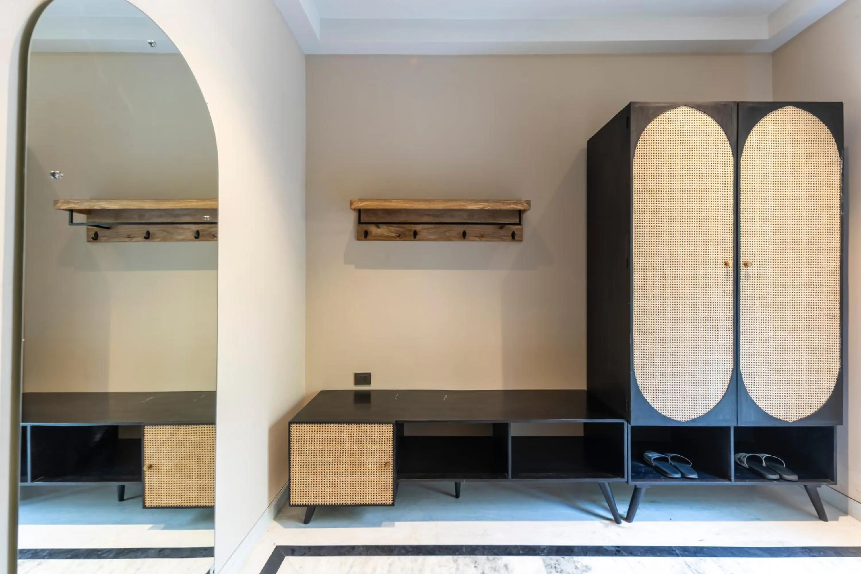 wardrobe in Vanaashrya Resort and Spa Sariska