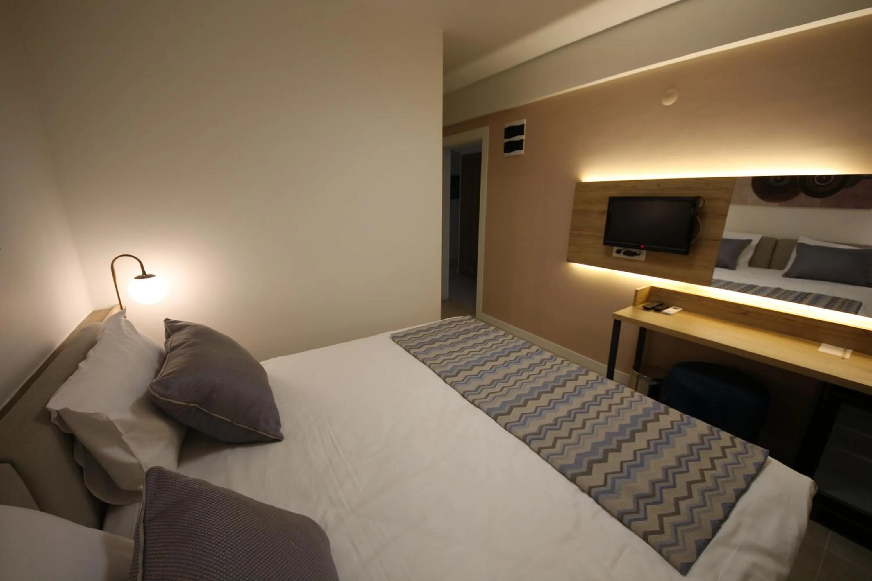 Bed in SPİLOS GÜMÜLDÜR HOTEL