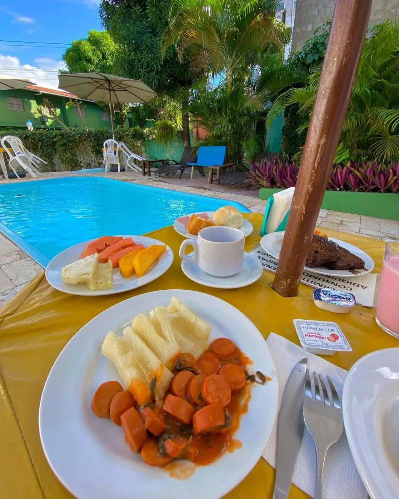 Breakfast in Pousada Porto Amazônia