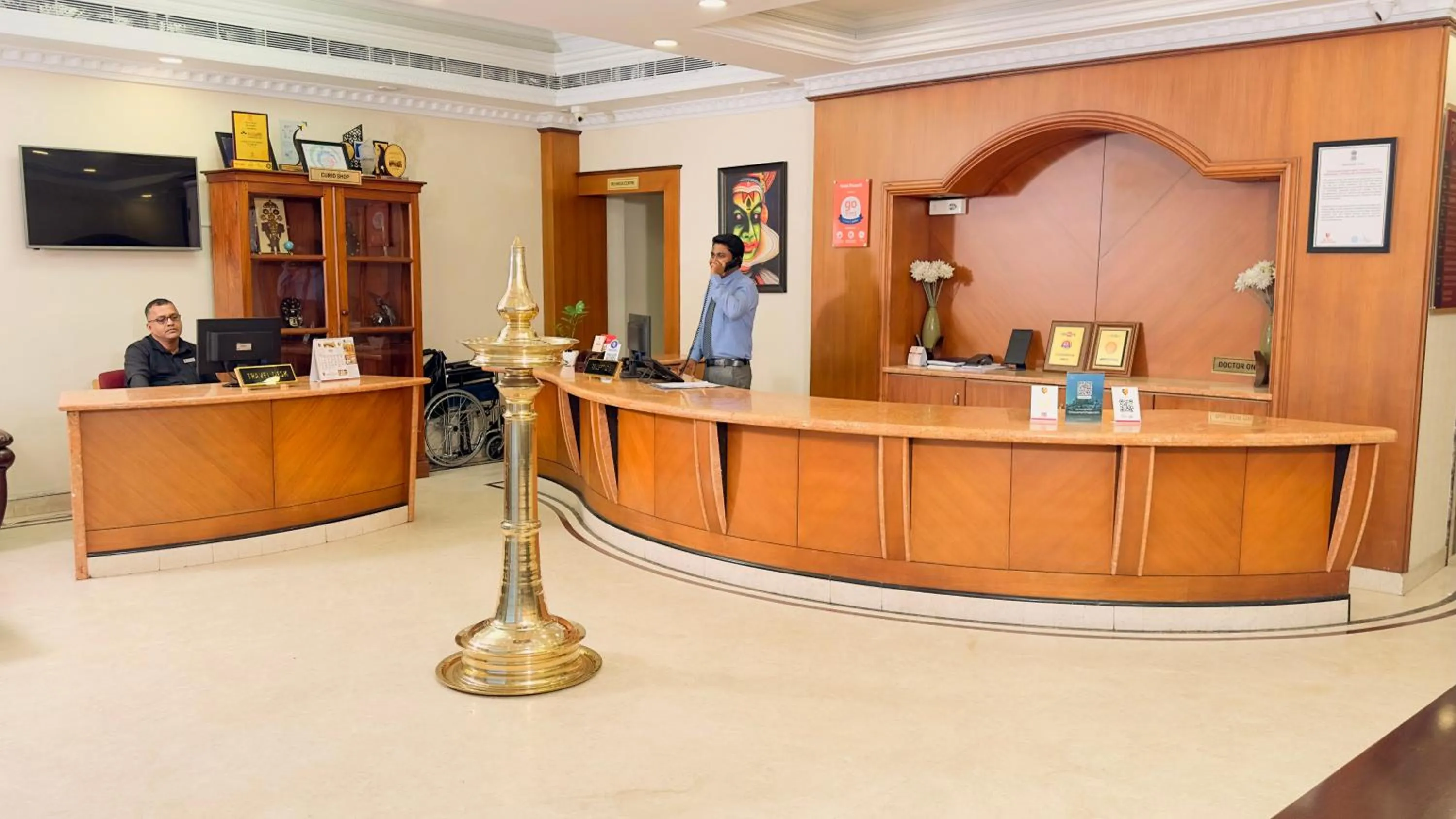 Lobby or reception in Hotel Prasanth