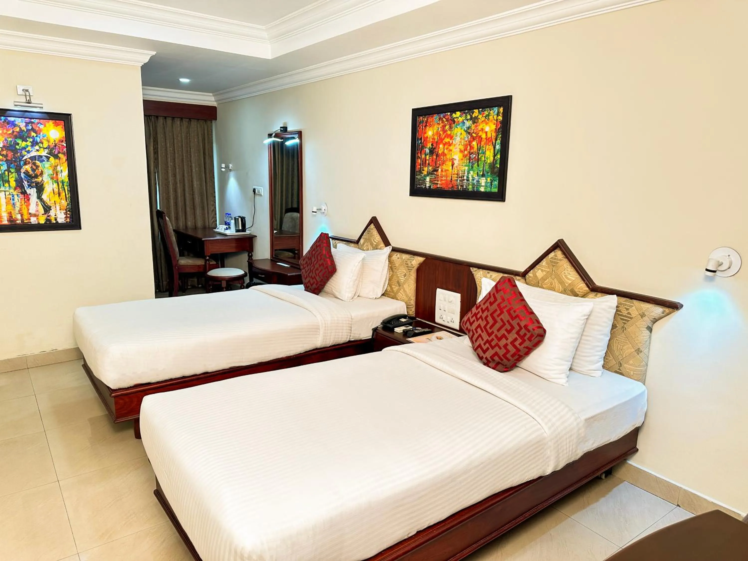 Bedroom, Bed in Hotel Prasanth