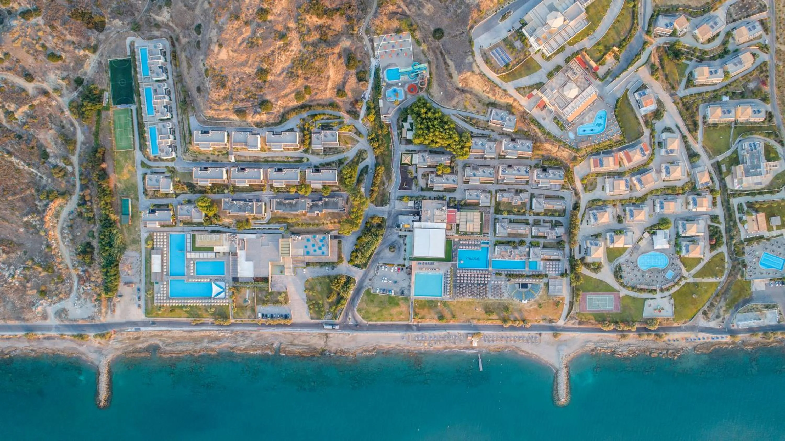 Bird's eye view in Atlantica Mikri Poli Kos