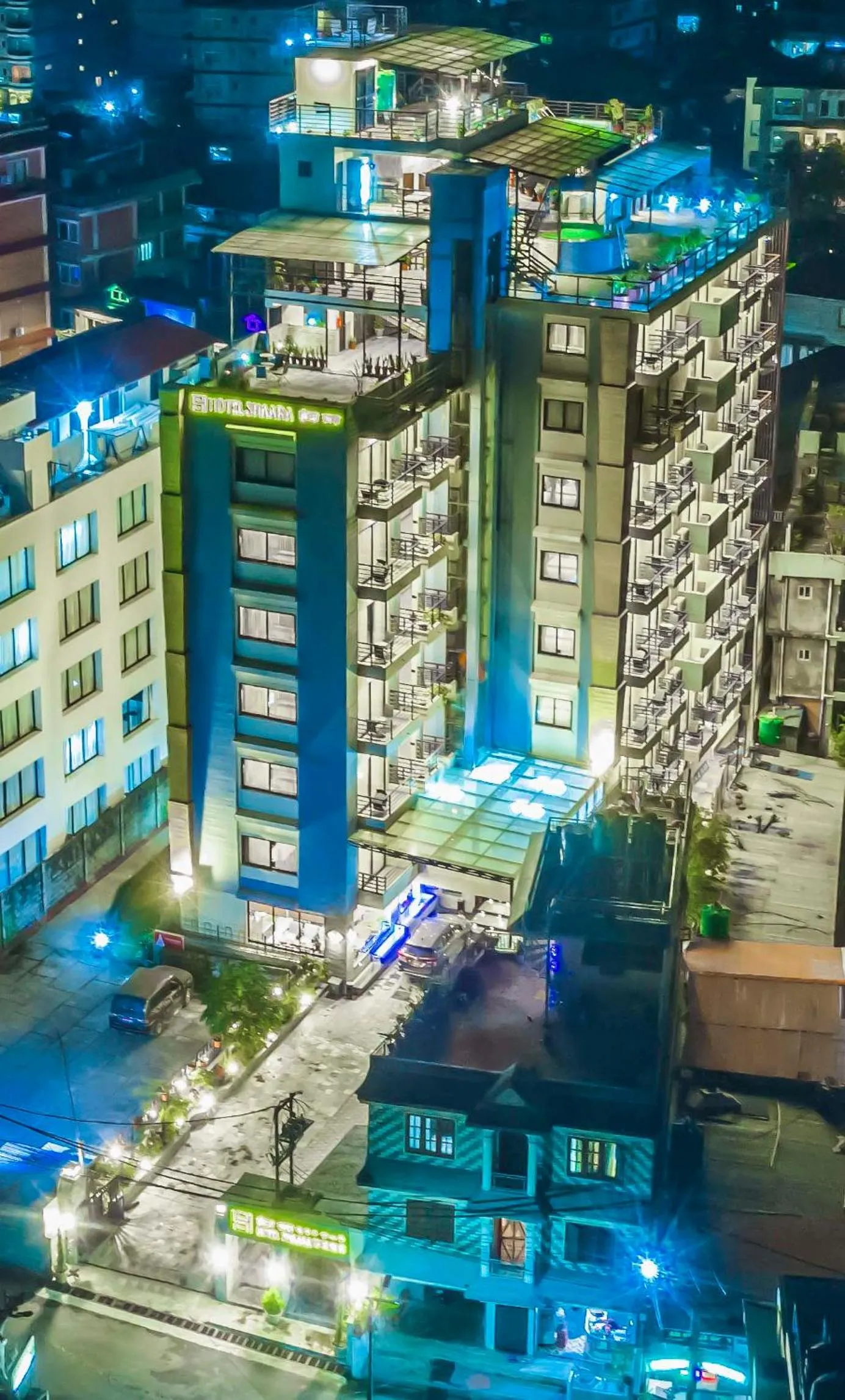 Bird's eye view in Hotel Shaara