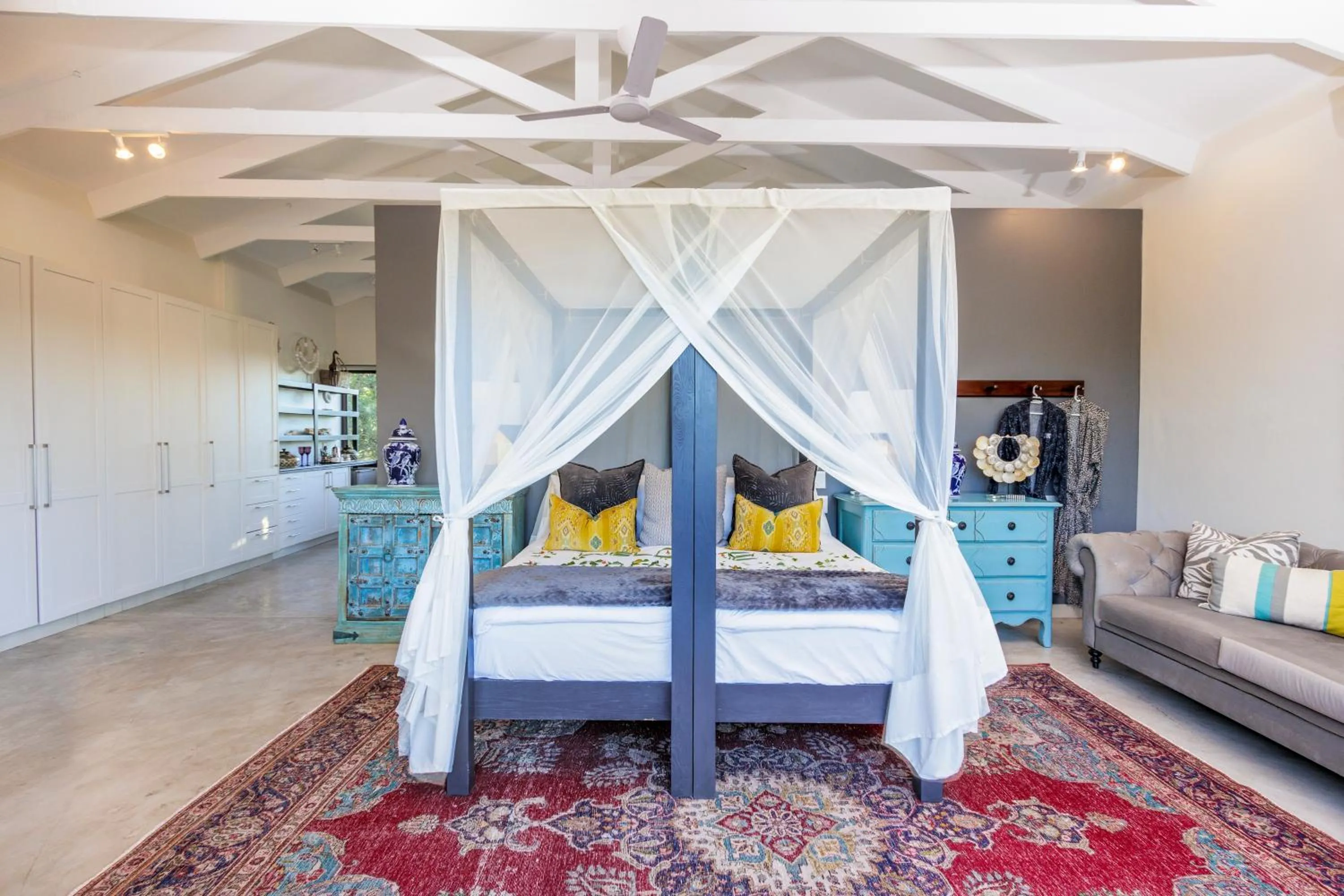 Bed in Safari Moon Luxury Bush Lodge