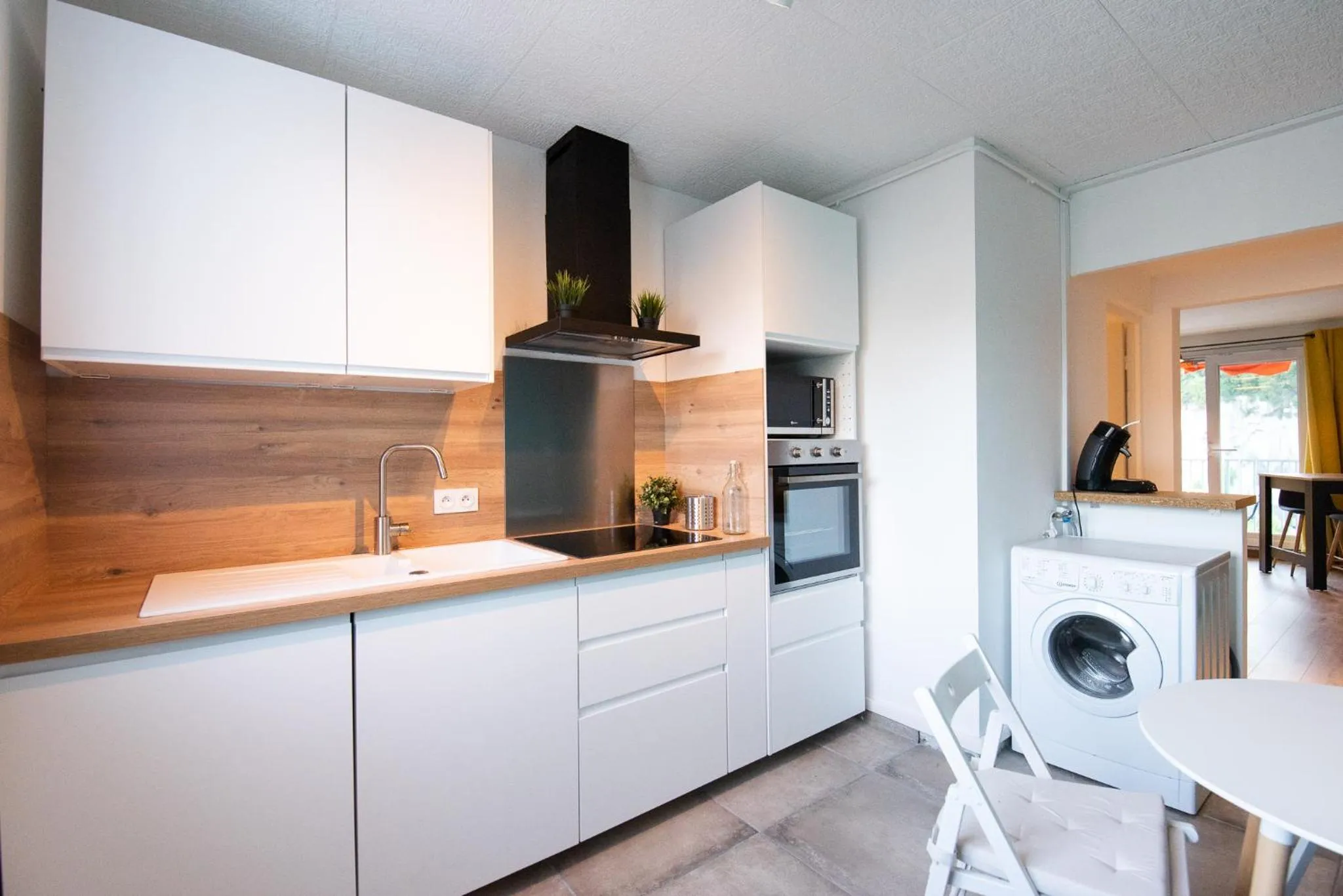 Kitchen or kitchenette in Les chambres du Vercors - Parking Free Fibre Netflix
