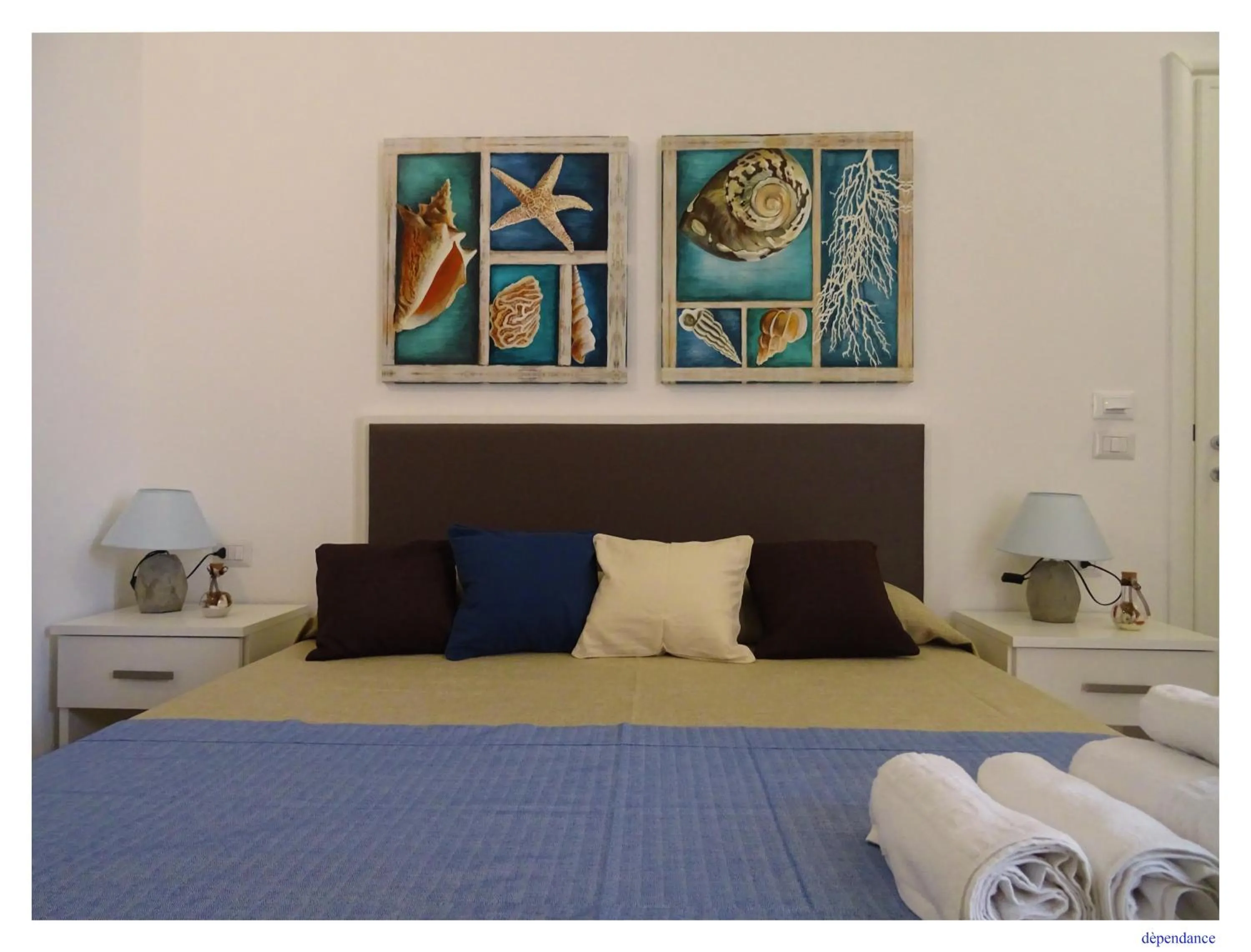 Bed in Faro Bianco Gallipoli Dependance