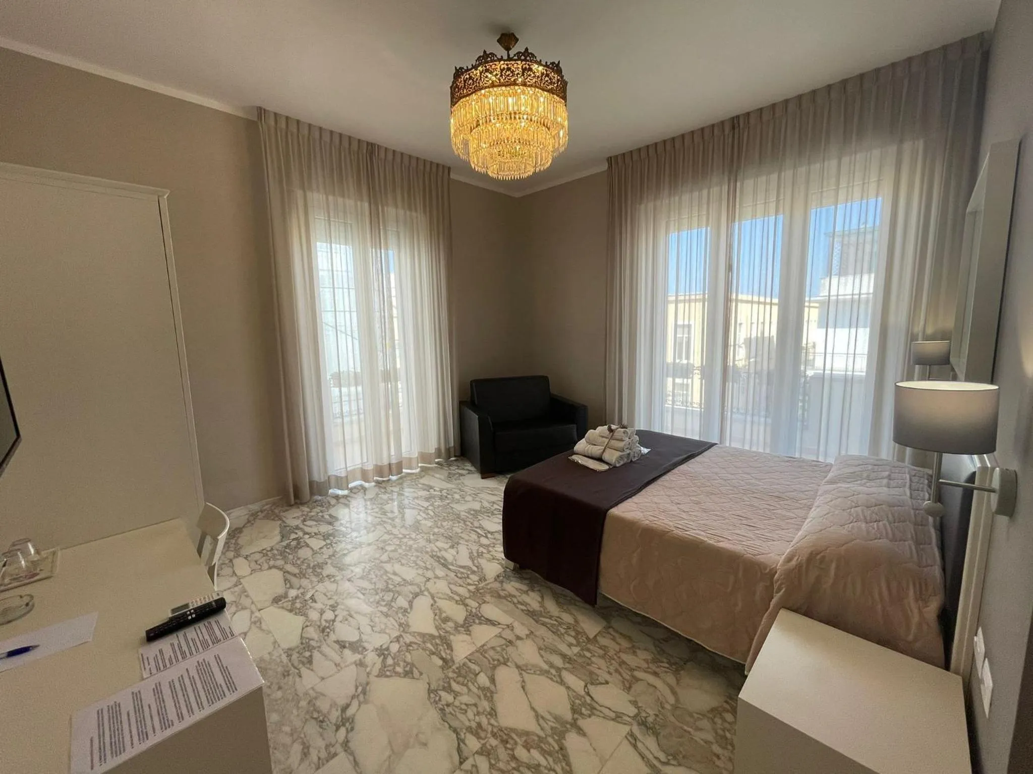 Bed in Faro Bianco Gallipoli Dependance