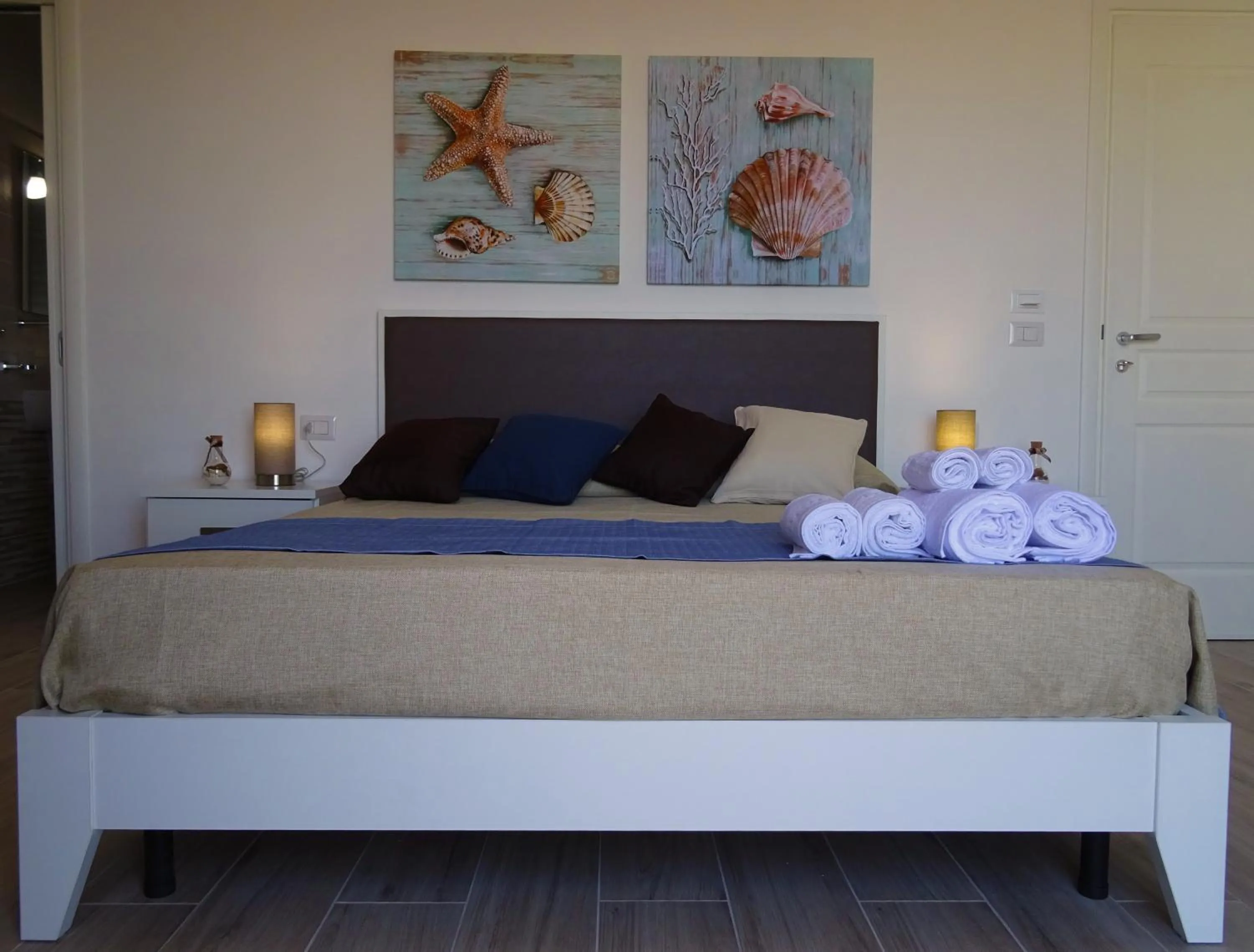 Bed in Faro Bianco Gallipoli Dependance