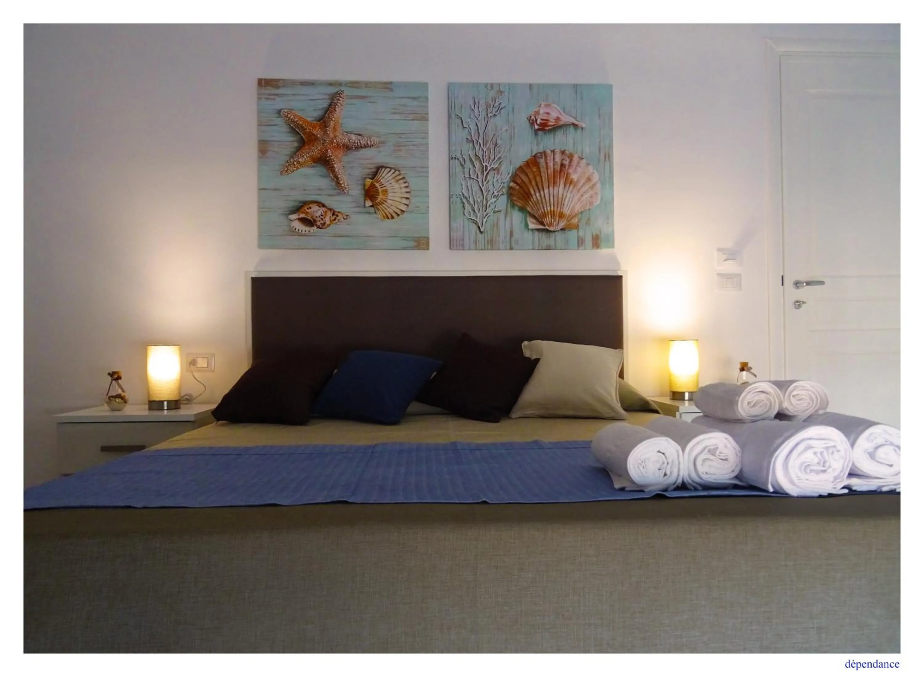 Bed in Faro Bianco Gallipoli Dependance