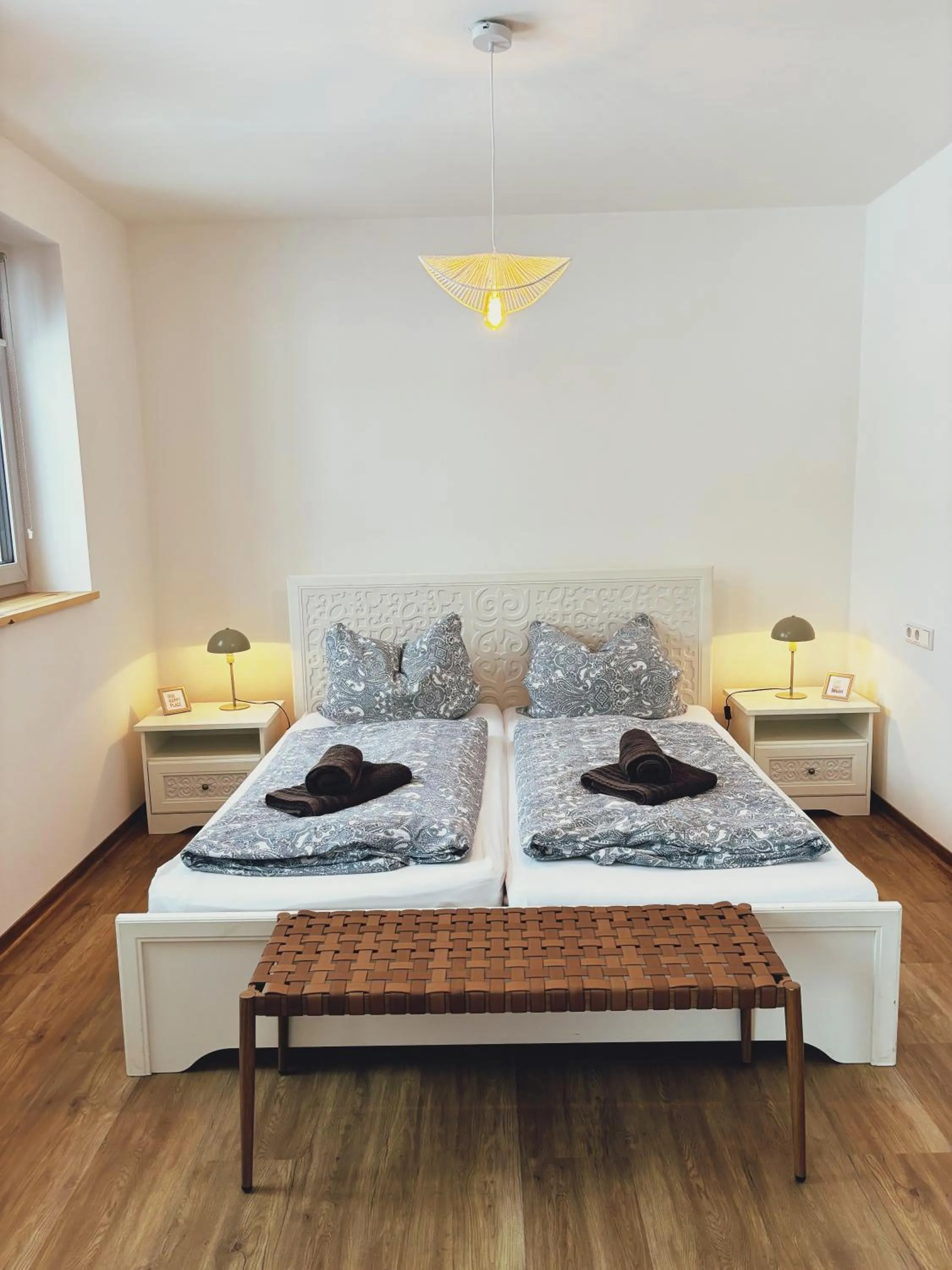 Bed in Parkschlößchen Hotel