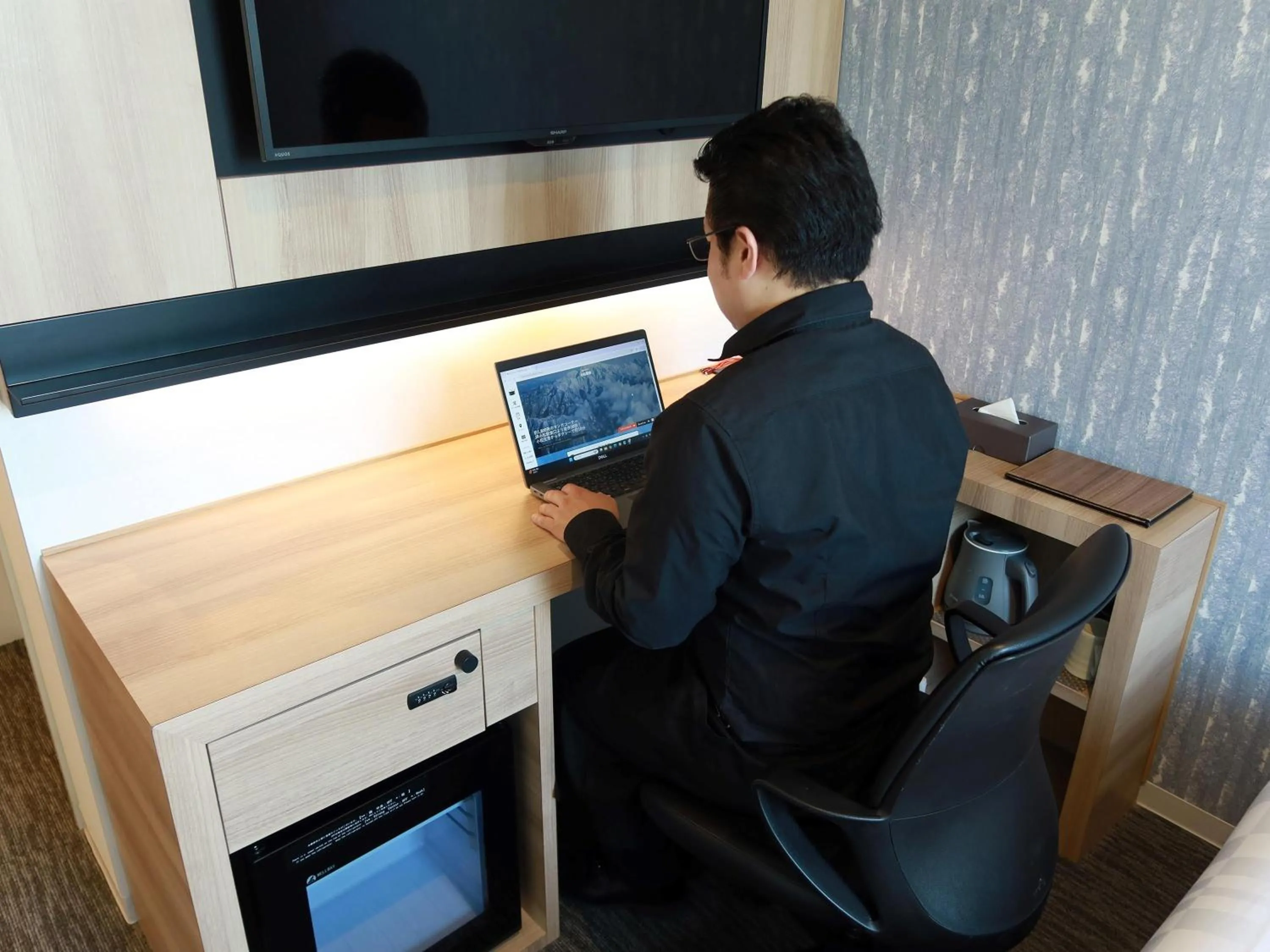 Photo of the whole room in Henn na Hotel Komatsu Ekimae