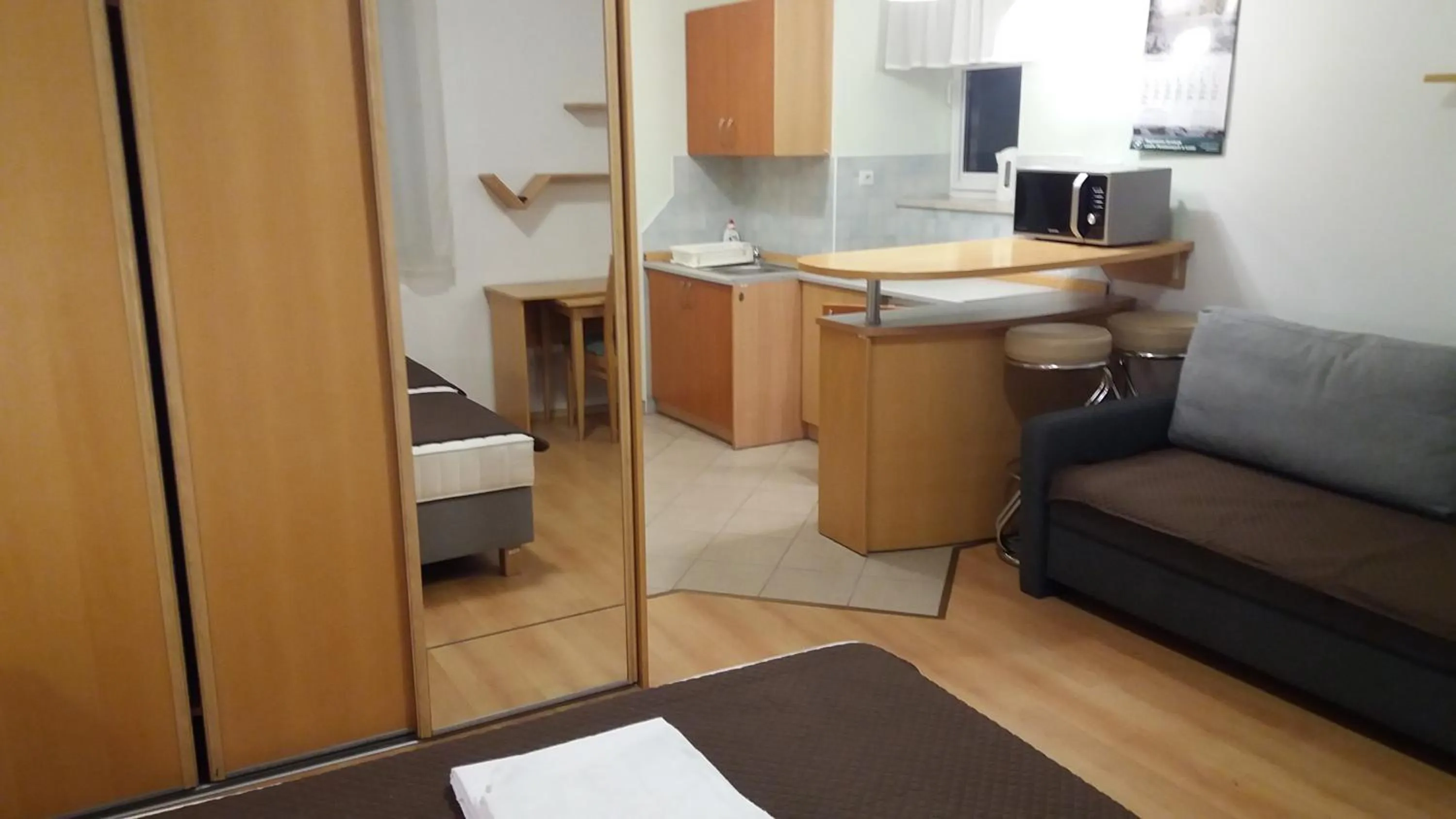 Kitchen or kitchenette in Leśny Dwór